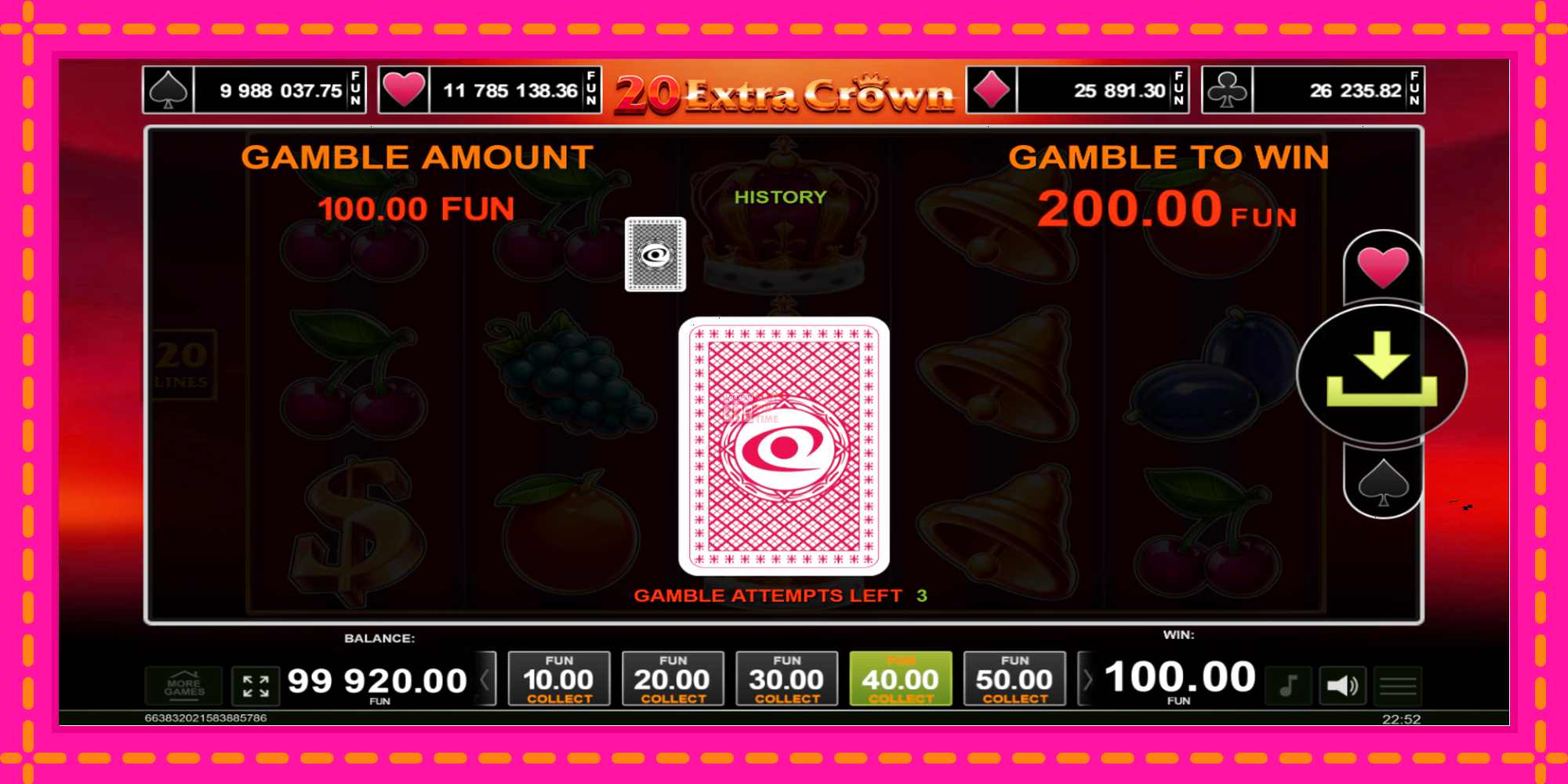 Slot machine 20 Extra Crown gratuitamente, immagine 3