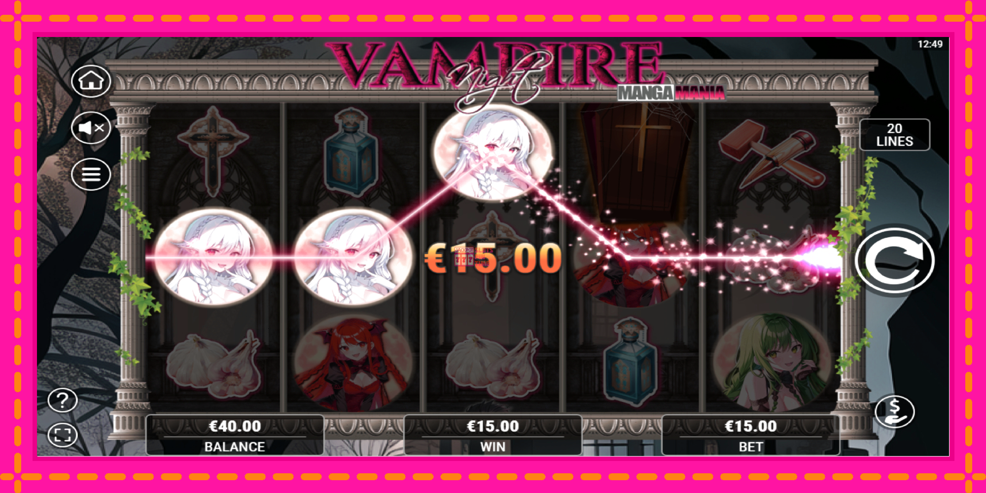 Slot machine Vampire Night gratuitamente, immagine 3