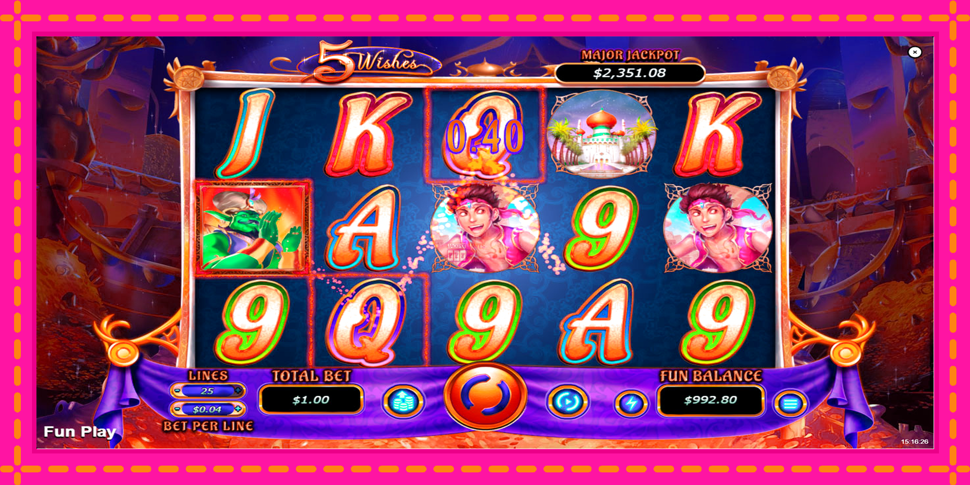 Slot machine 5 Wishes gratuitamente, immagine 3