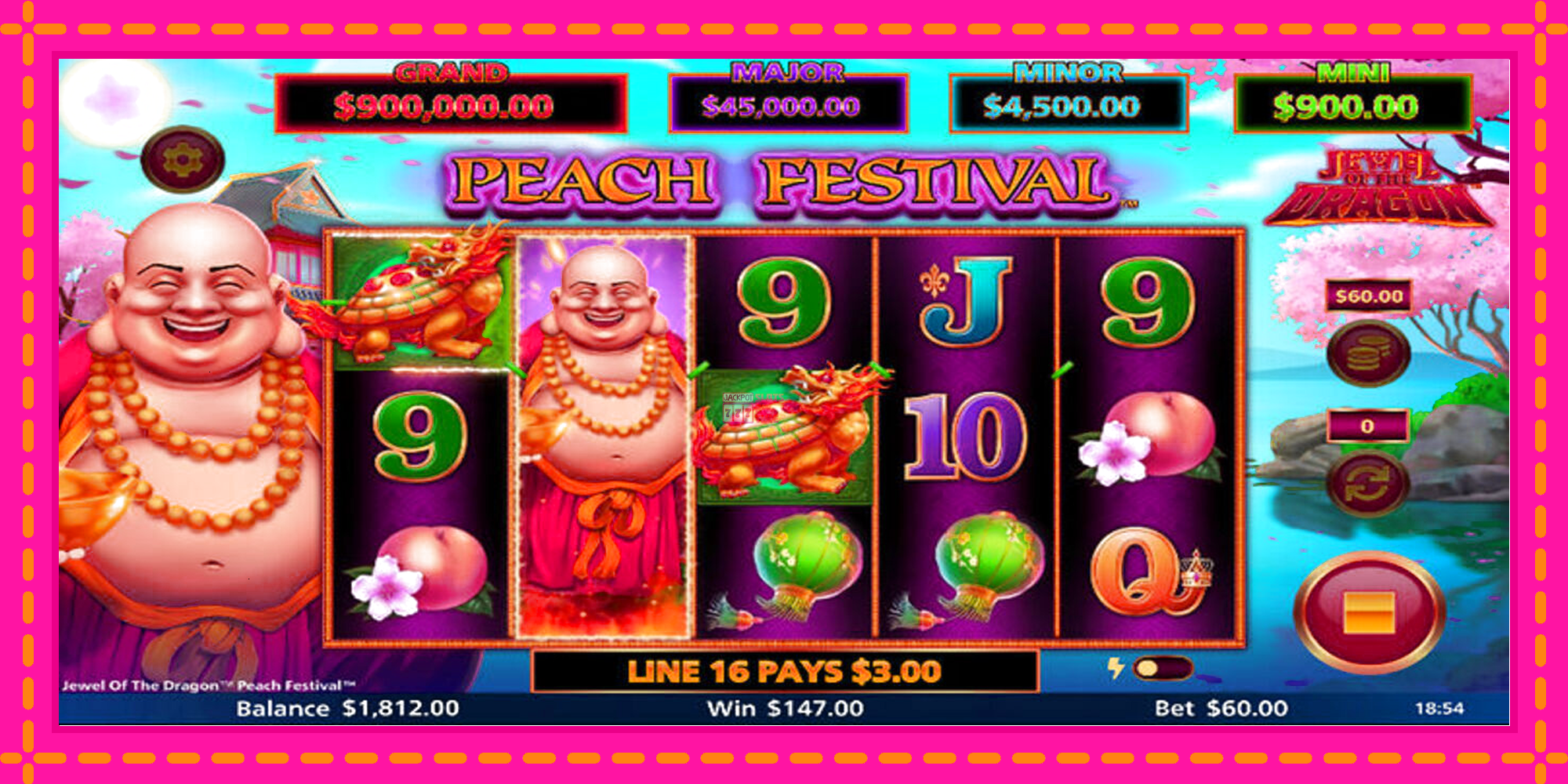 Slot machine Jewel of the Dragon Peach Festival gratuitamente, immagine 2