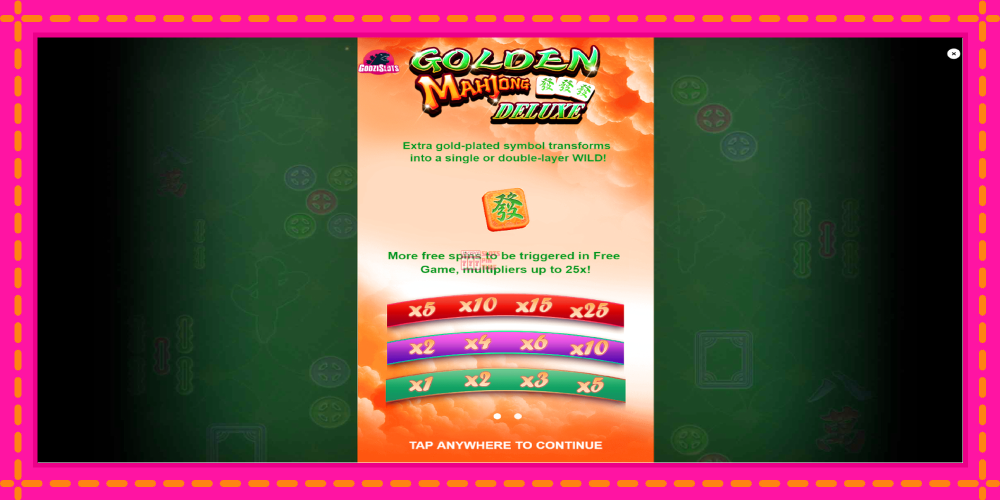 Slot machine Golden Mahjong Deluxe gratuitamente, immagine 1