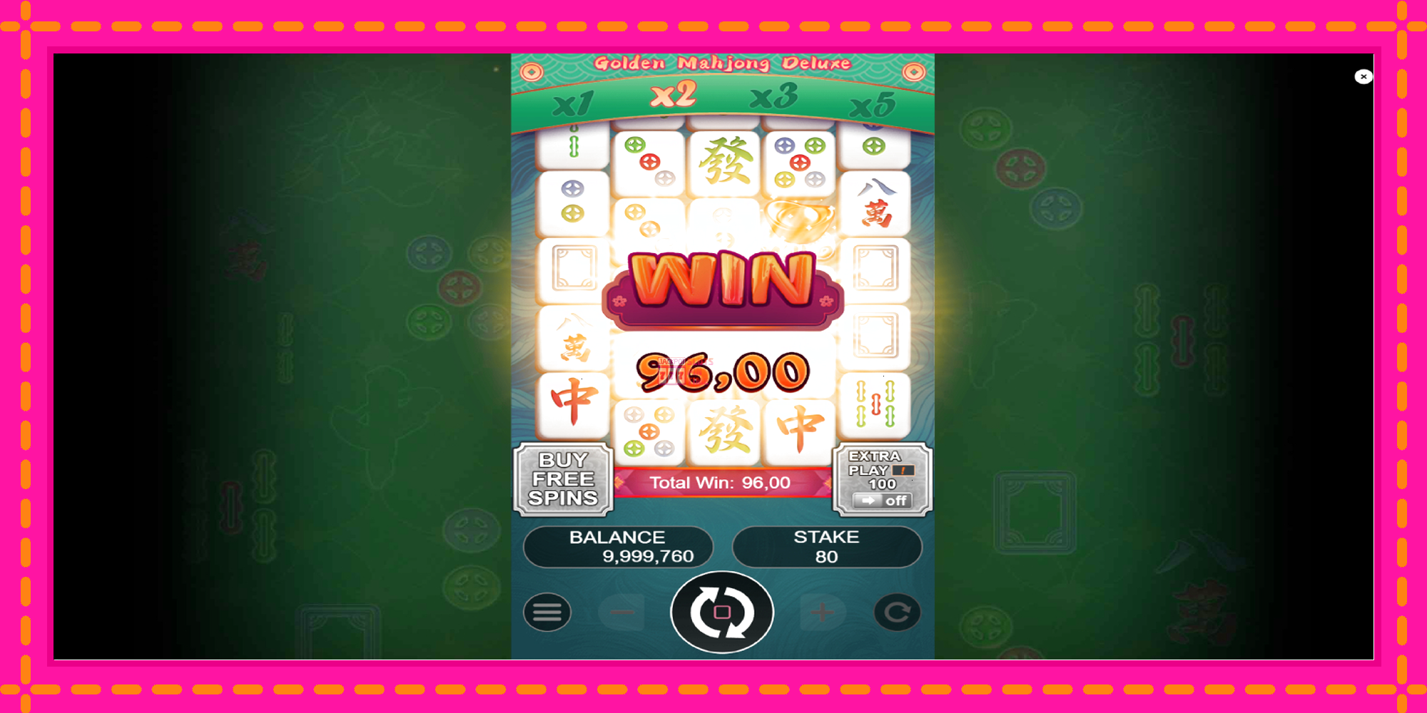 Slot machine Golden Mahjong Deluxe gratuitamente, immagine 3