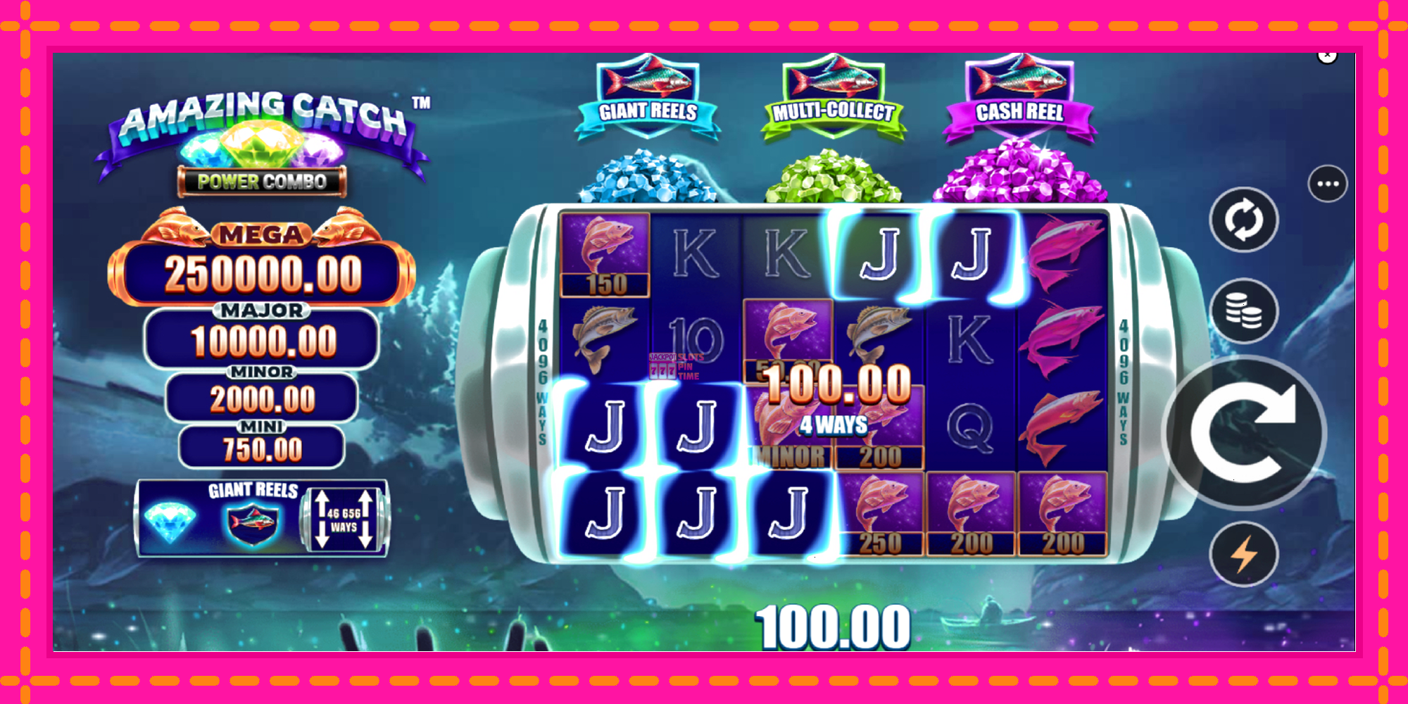 Slot machine Amazing Catch Power Combo gratuitamente, immagine 4