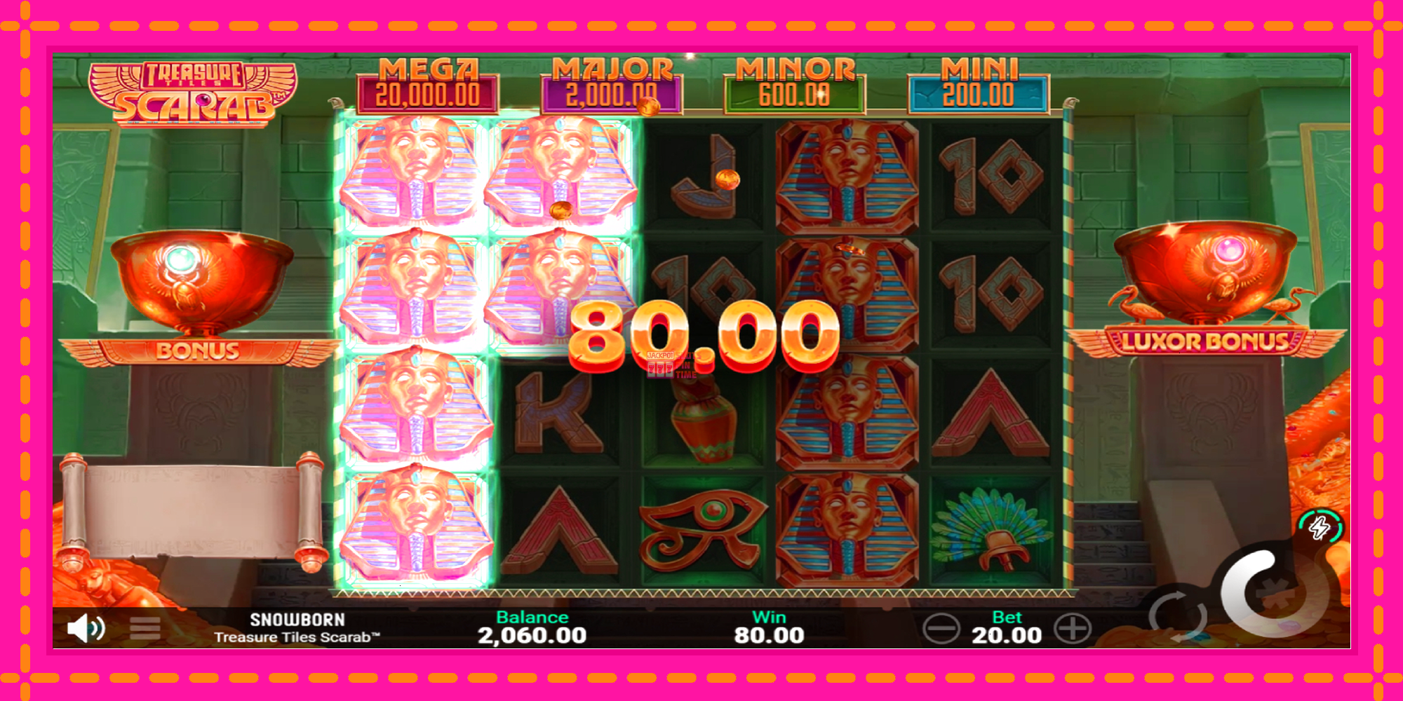 Slot machine Treasure Tiles Scarab gratuitamente, immagine 3