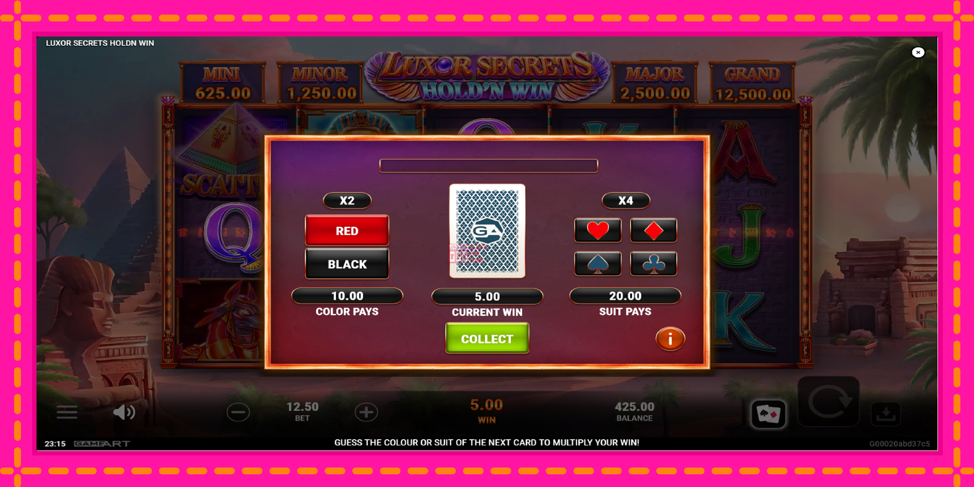 Slot machine Luxor Secrets Holdn Win gratuitamente, immagine 4