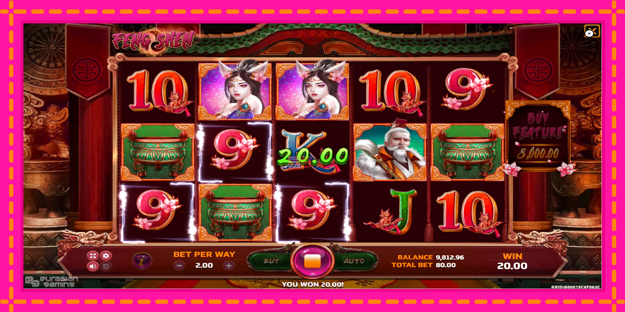 Slot machine Feng Shen gratuitamente, immagine 3