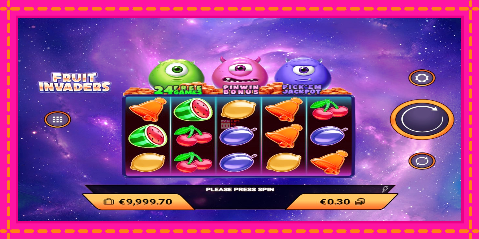 Slot machine Fruit Invaders gratuitamente, immagine 2