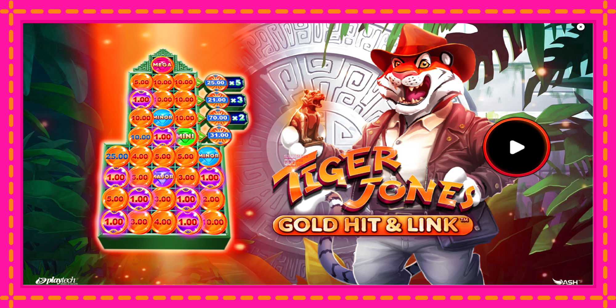 Slot machine Gold Hit & Link: Tiger Jones gratuitamente, immagine 1