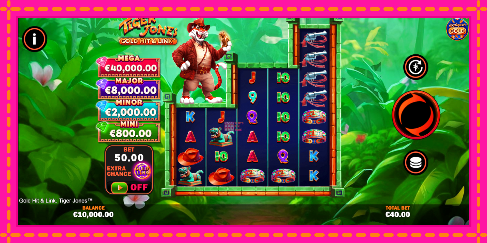 Slot machine Gold Hit & Link: Tiger Jones gratuitamente, immagine 2