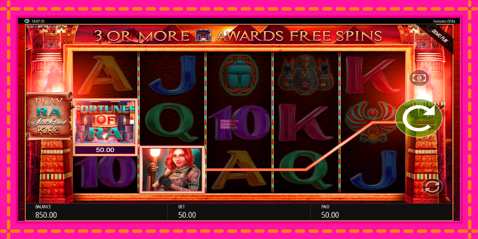 Slot machine Fortunes of Ra gratuitamente, immagine 3