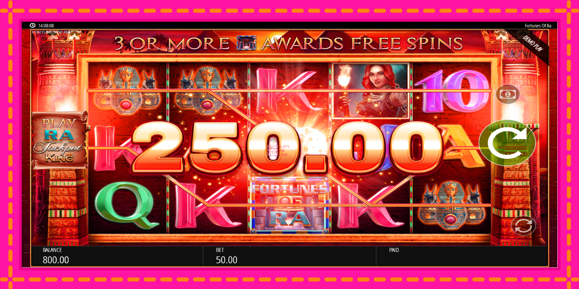 Slot machine Fortunes of Ra gratuitamente, immagine 4