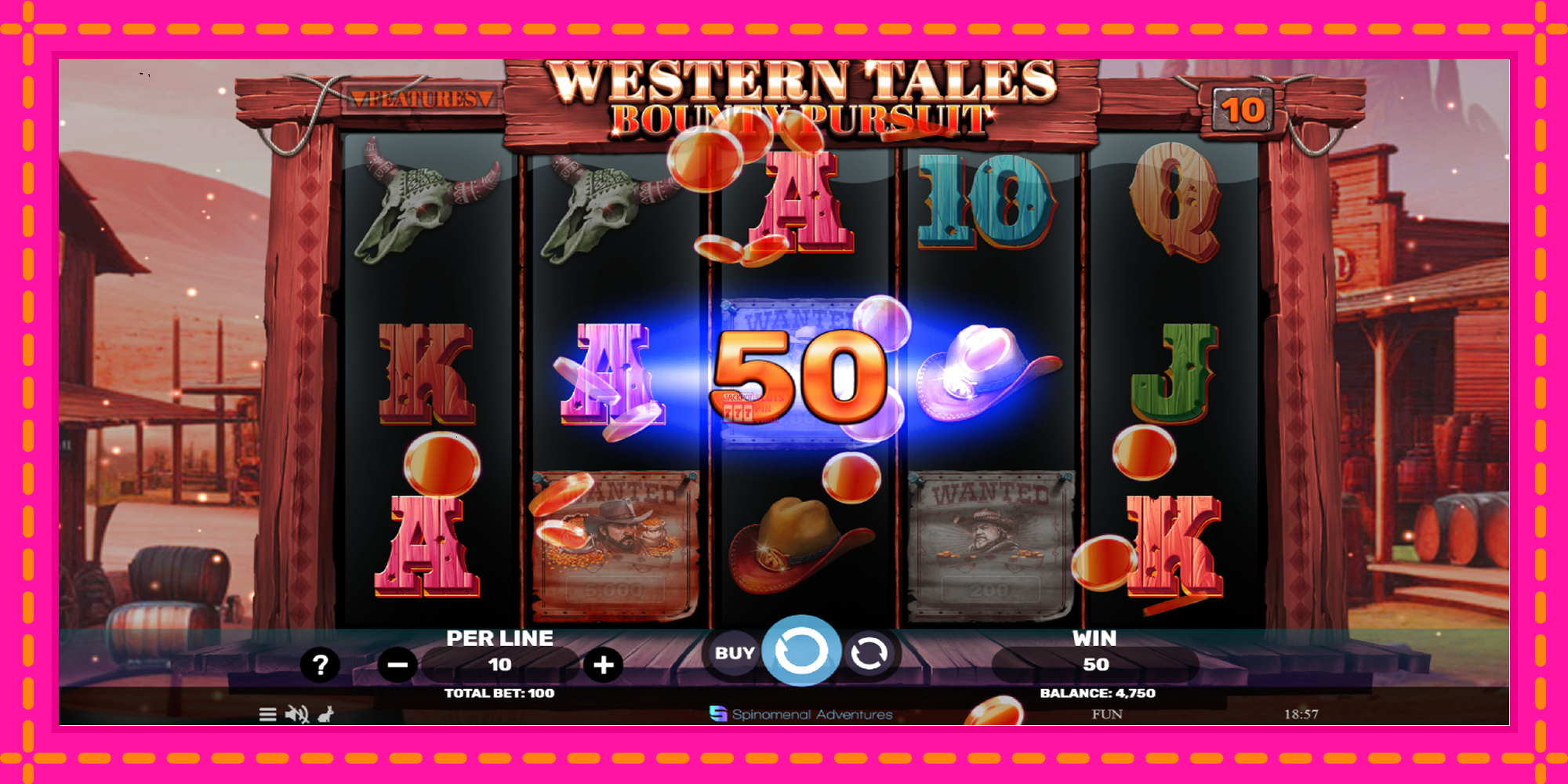 Slot machine Western Tales - Bounty Pursuit gratuitamente, immagine 3