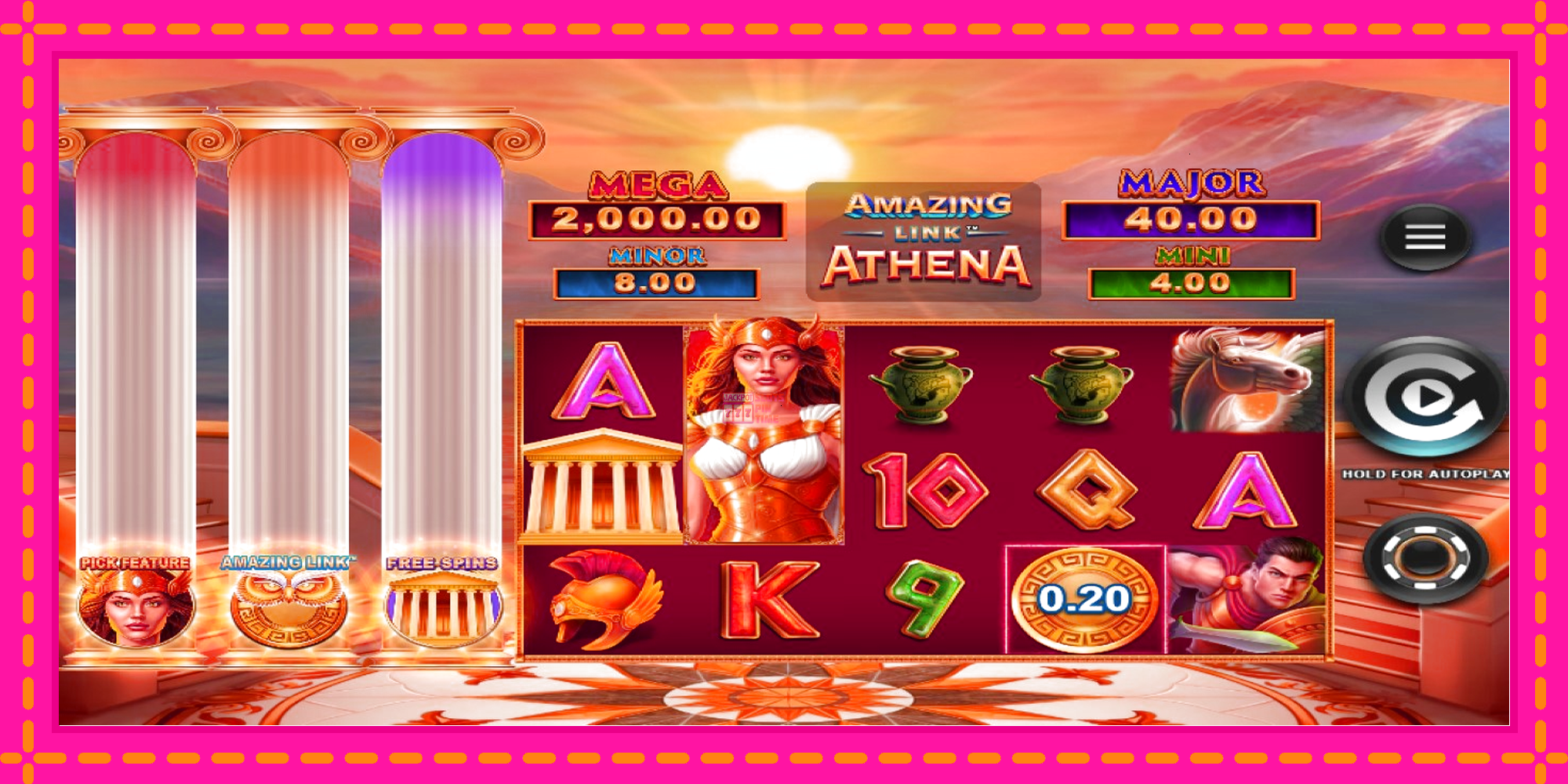 Slot machine Amazing Link Athena gratuitamente, immagine 2