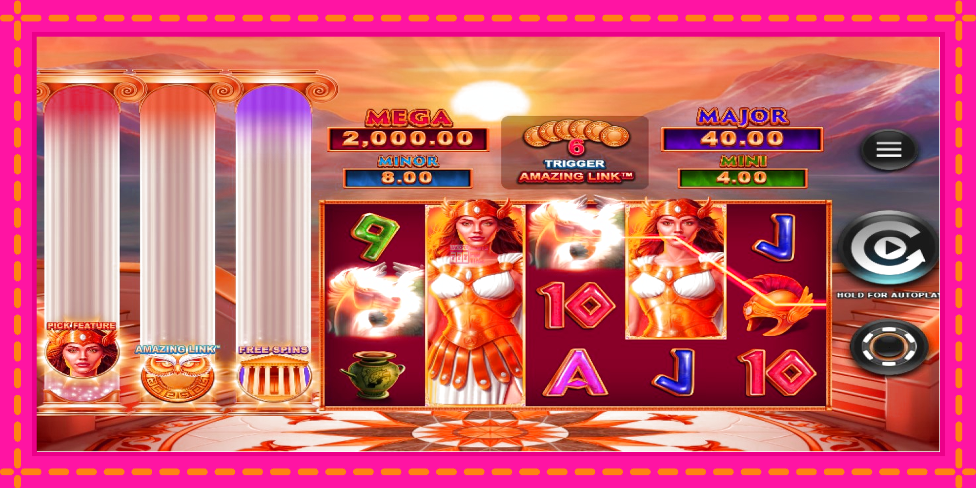 Slot machine Amazing Link Athena gratuitamente, immagine 3