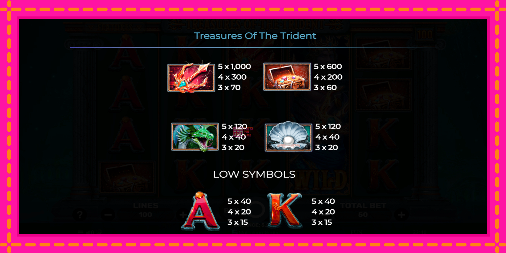 Slot machine Treasures of the Trident gratuitamente, immagine 6