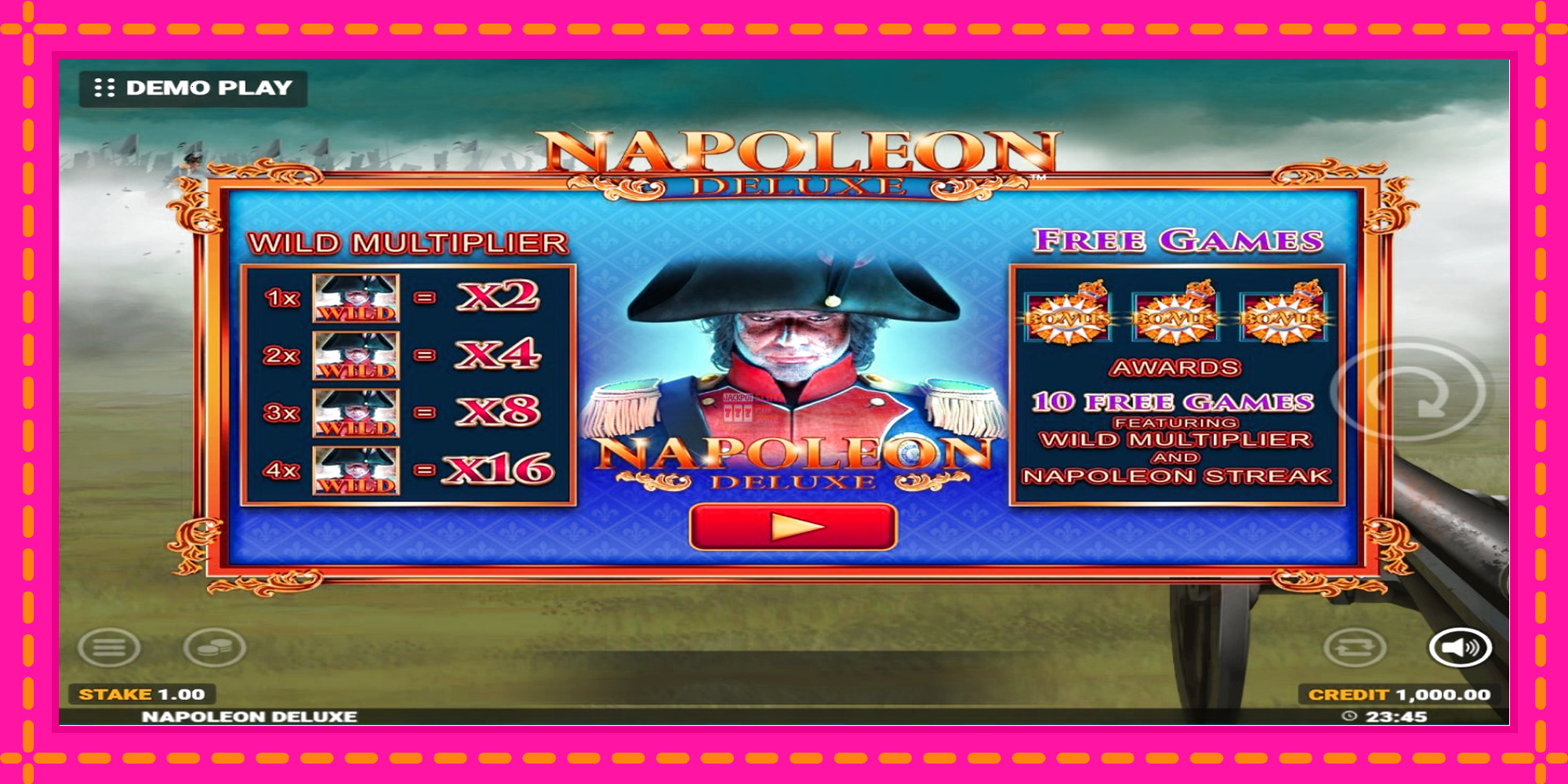 Slot machine Napoleon Deluxe gratuitamente, immagine 1