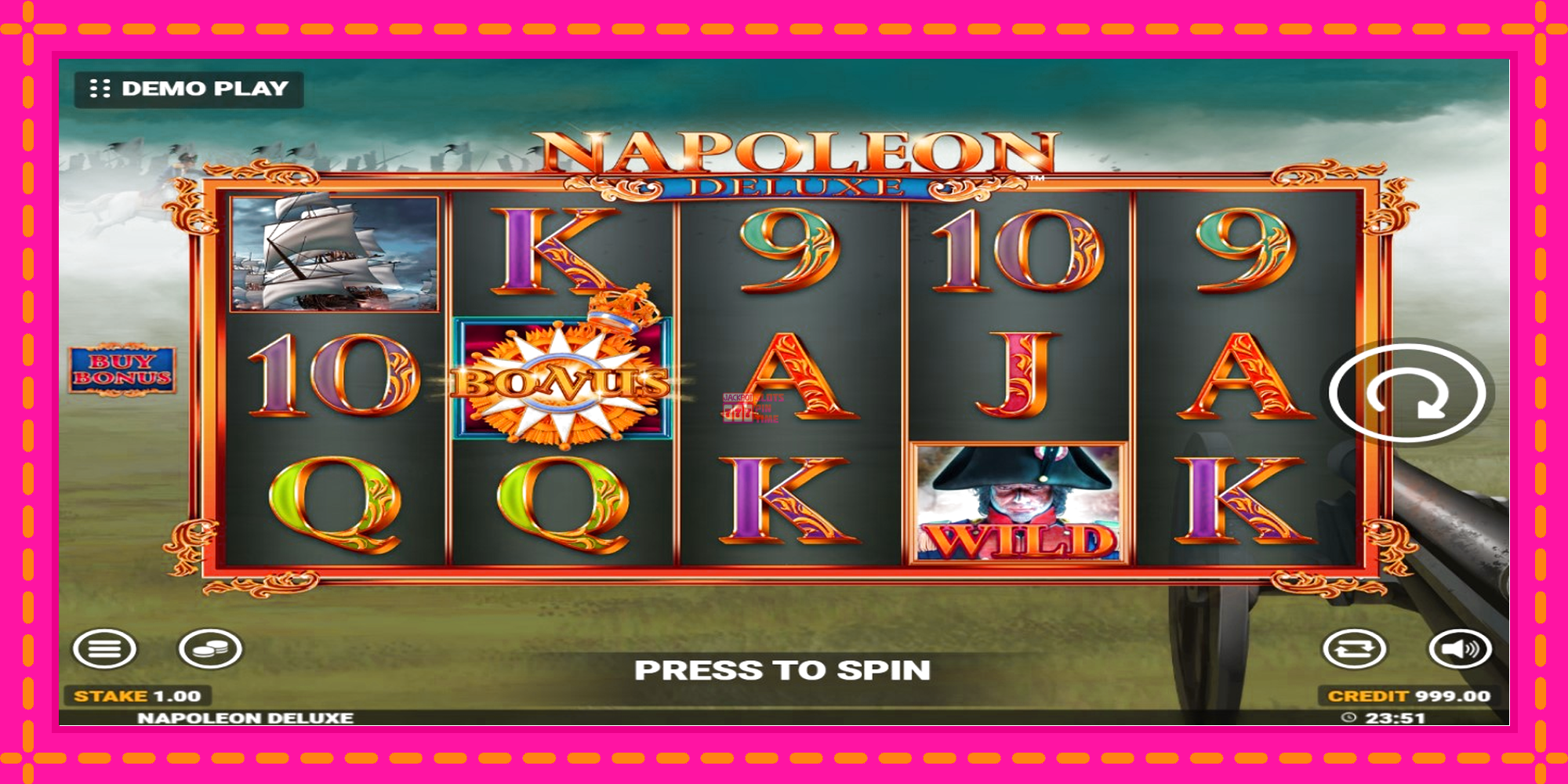 Slot machine Napoleon Deluxe gratuitamente, immagine 2