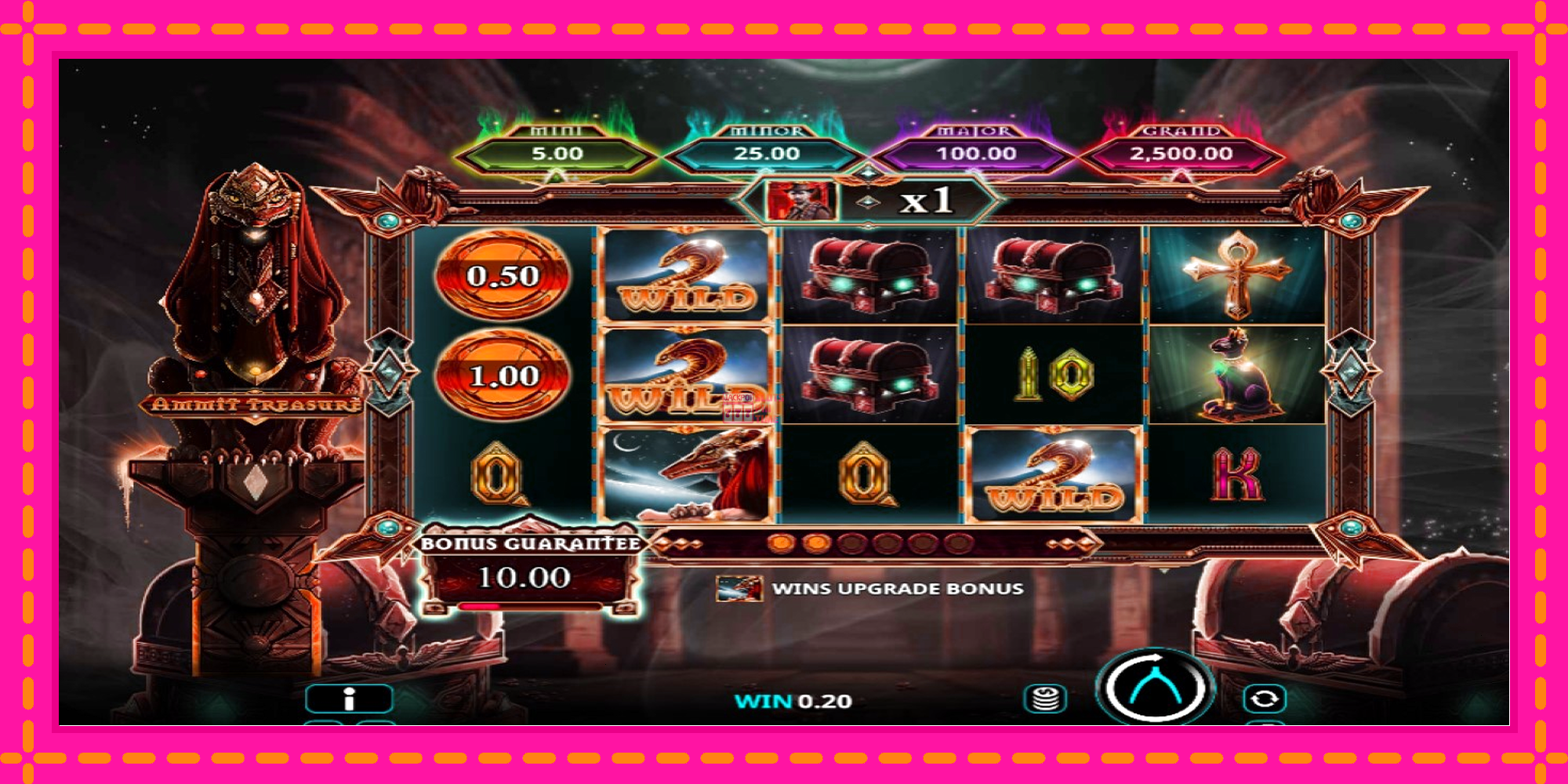 Slot machine Ammit Treasure gratuitamente, immagine 3