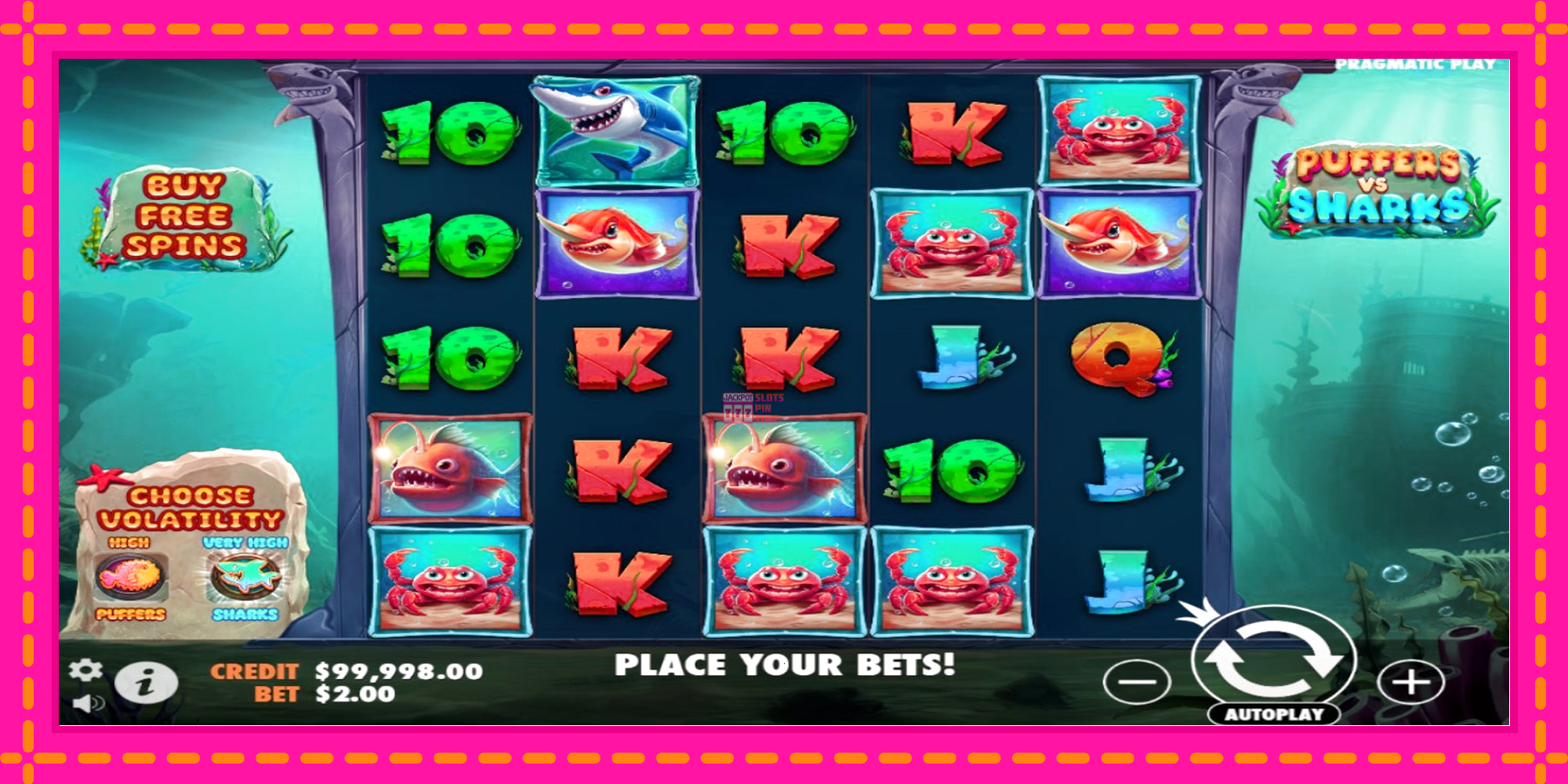 Slot machine Puffers Vs Sharks gratuitamente, immagine 2