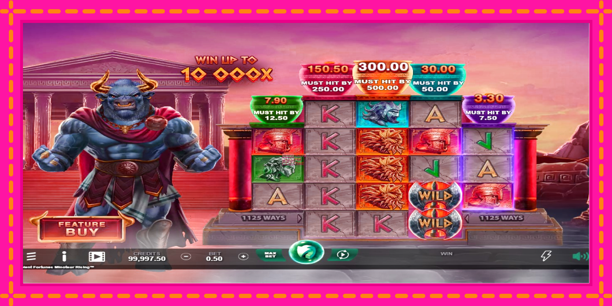 Slot machine Ancient Fortunes Minotaur Rising gratuitamente, immagine 2