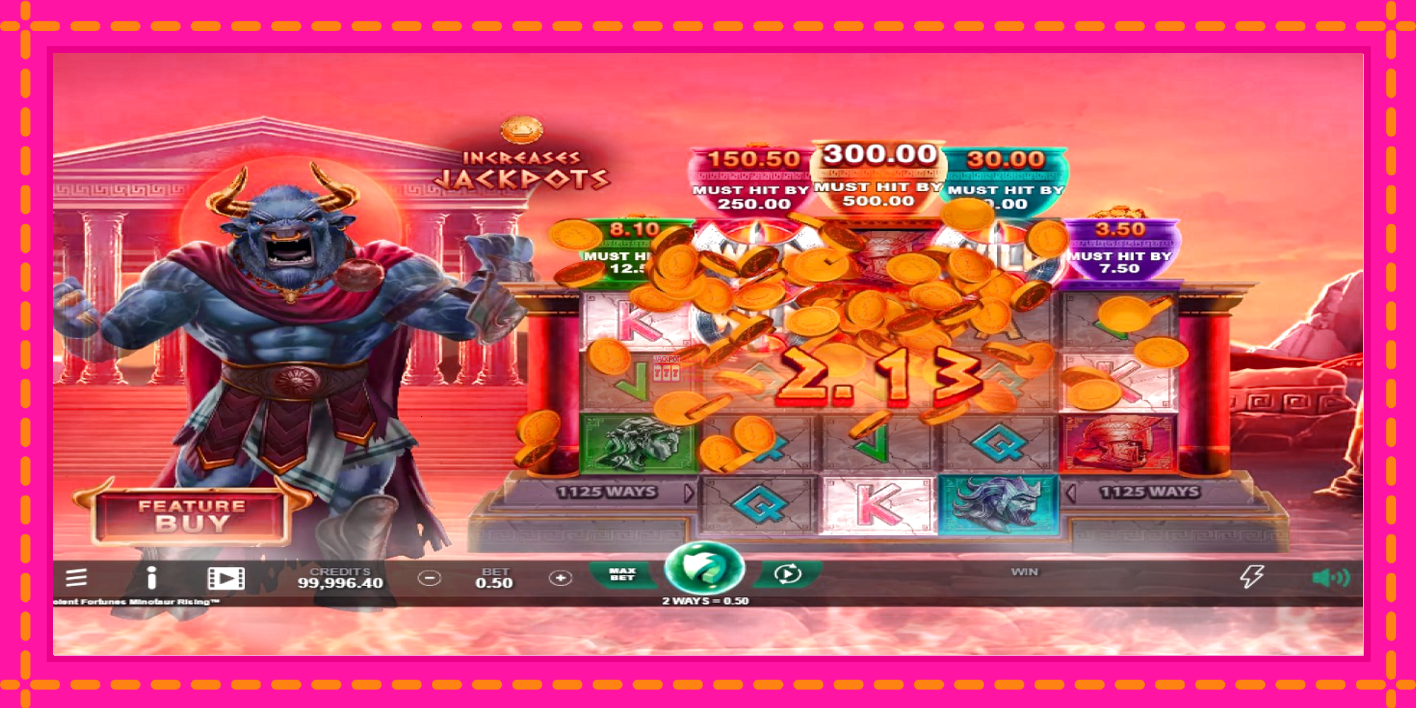 Slot machine Ancient Fortunes Minotaur Rising gratuitamente, immagine 3