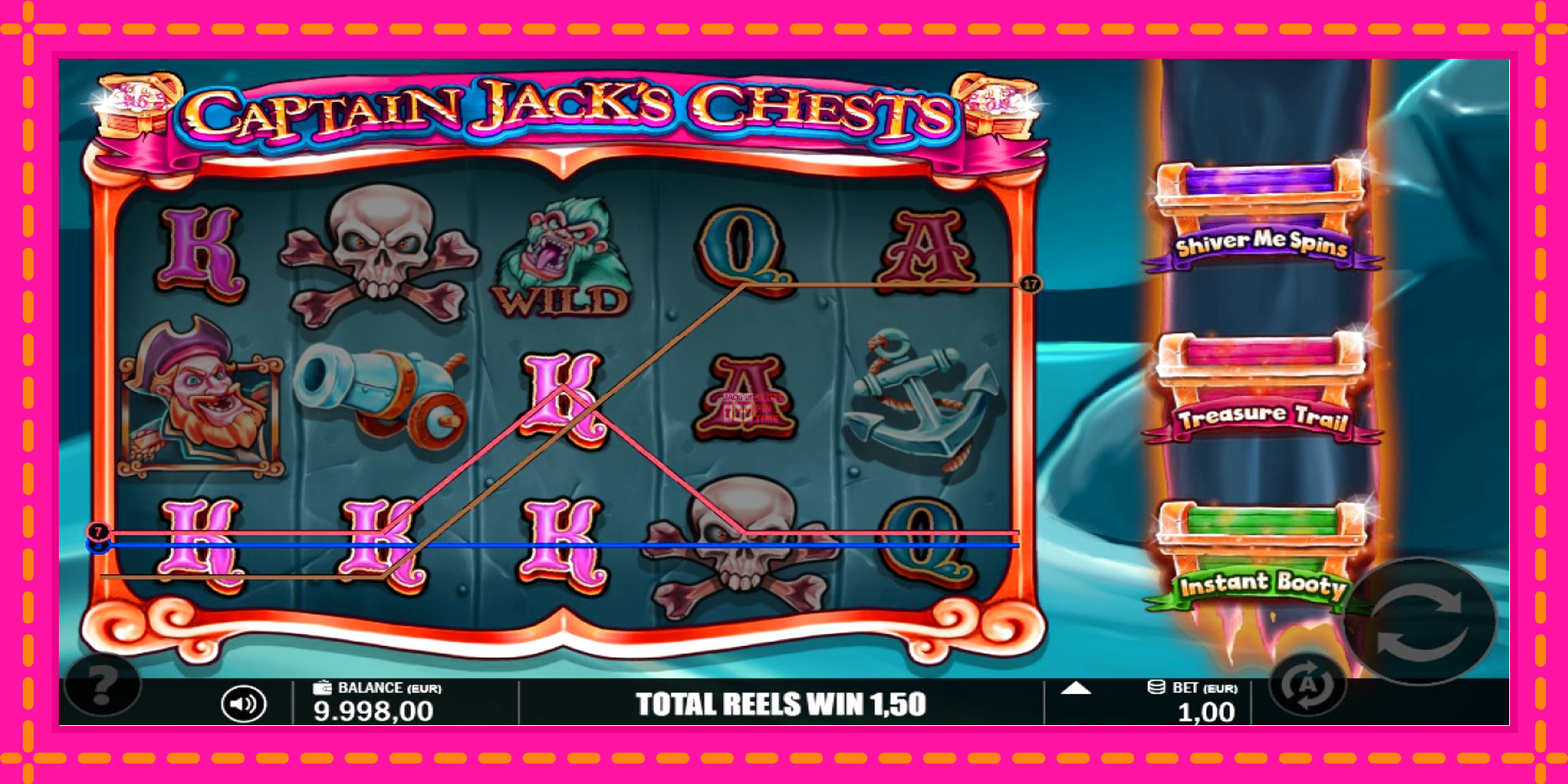 Slot machine Captain Jacks Chests gratuitamente, immagine 2