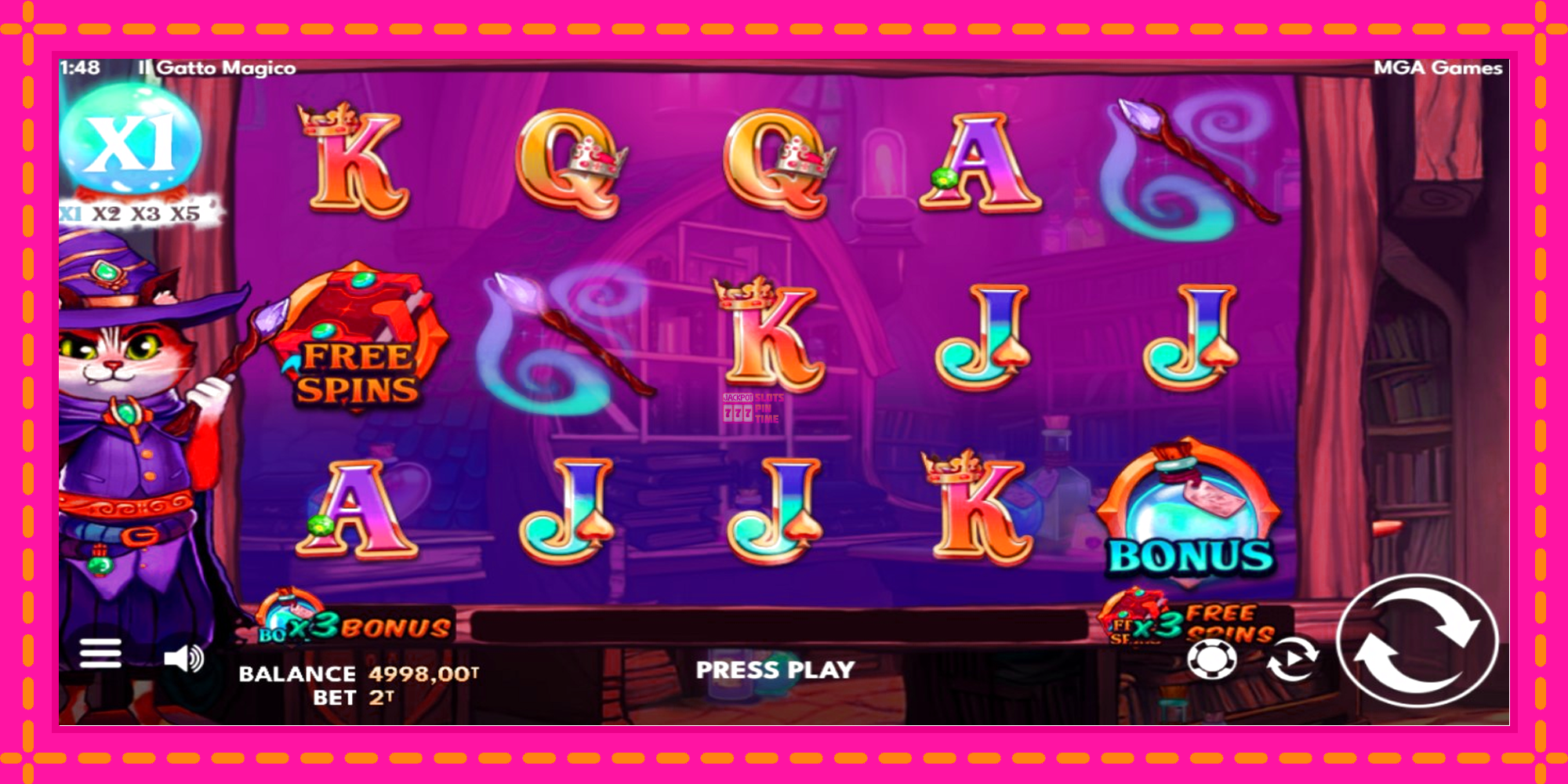 Slot machine Il Gatto Magico gratuitamente, immagine 2