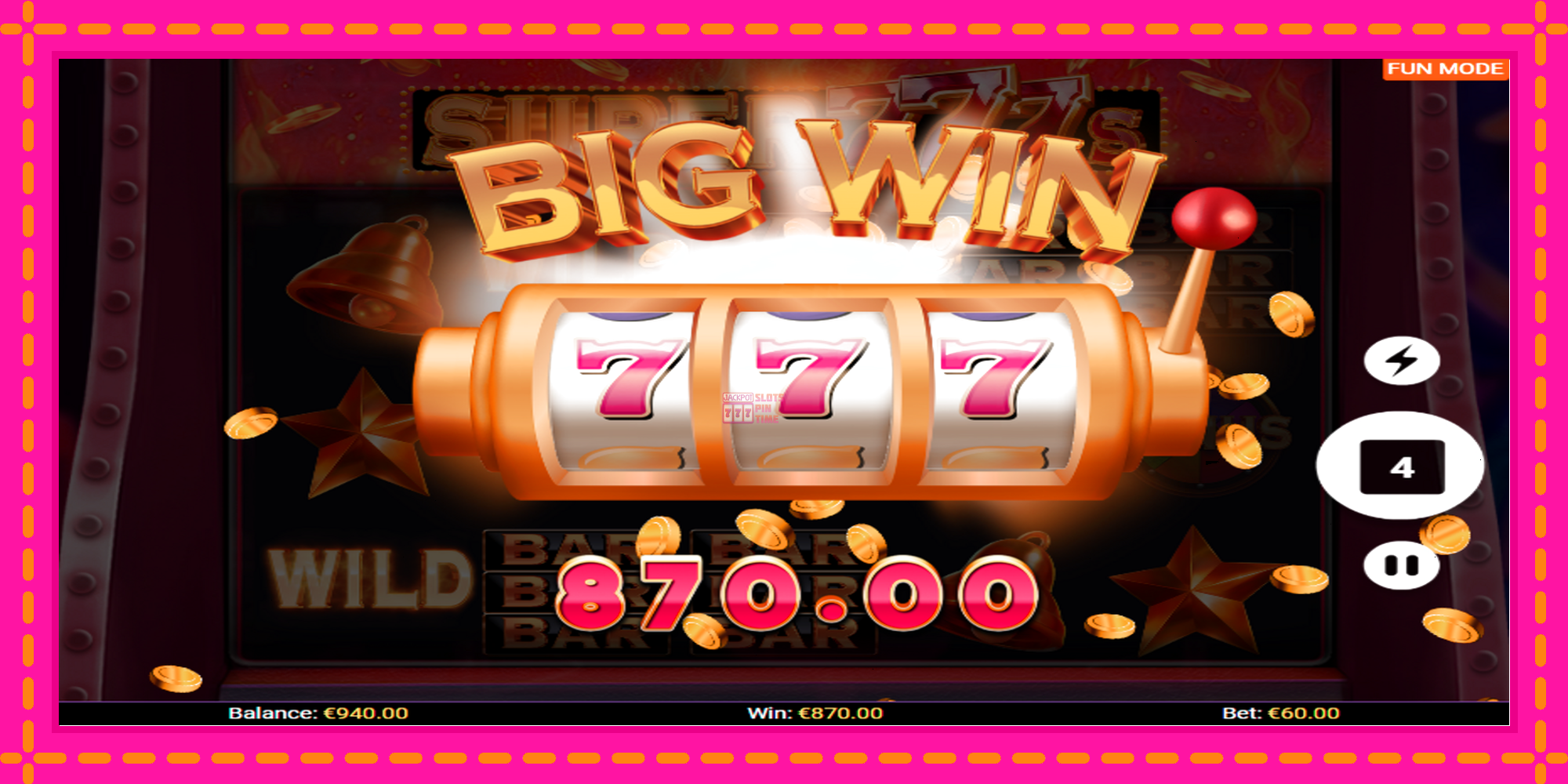 Slot machine Super 777s gratuitamente, immagine 3