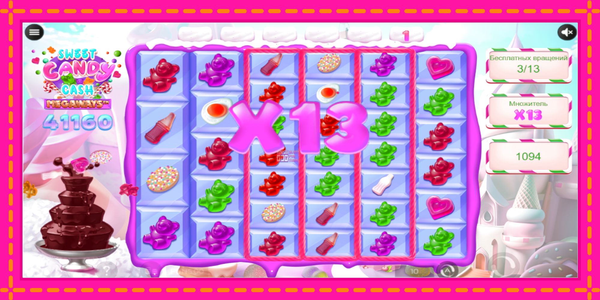 Slot machine Sweet Candy Cash Megaway gratuitamente, immagine 1