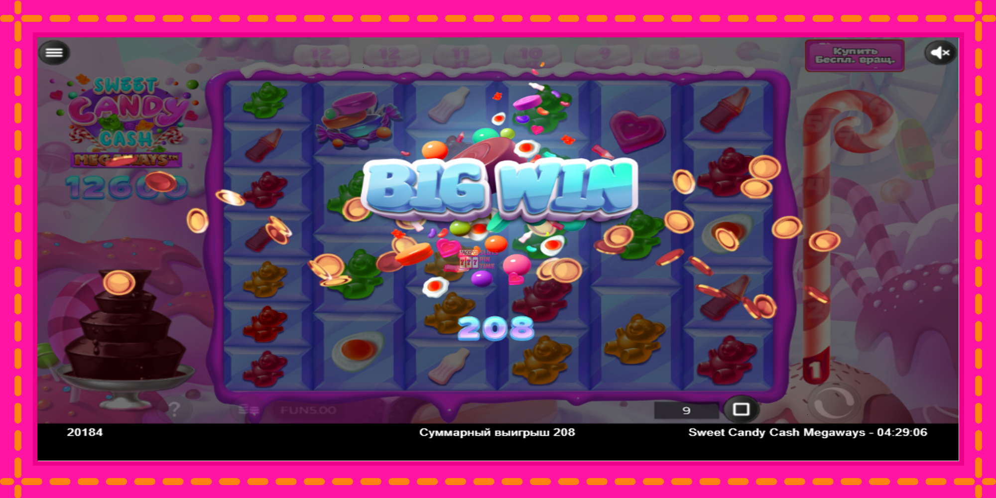 Slot machine Sweet Candy Cash Megaway gratuitamente, immagine 3