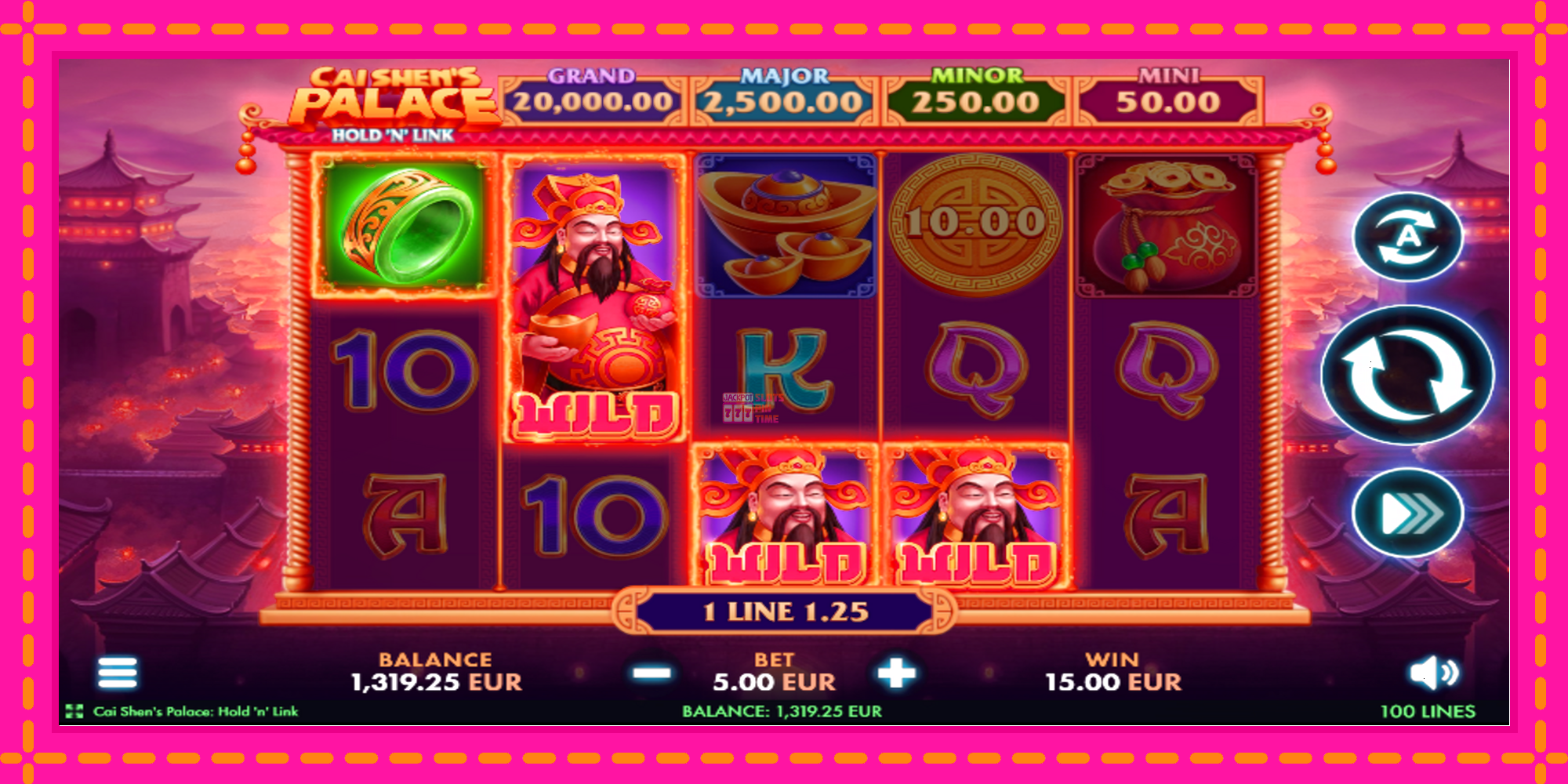 Slot machine Cai Shens Palace Hold N Link gratuitamente, immagine 1