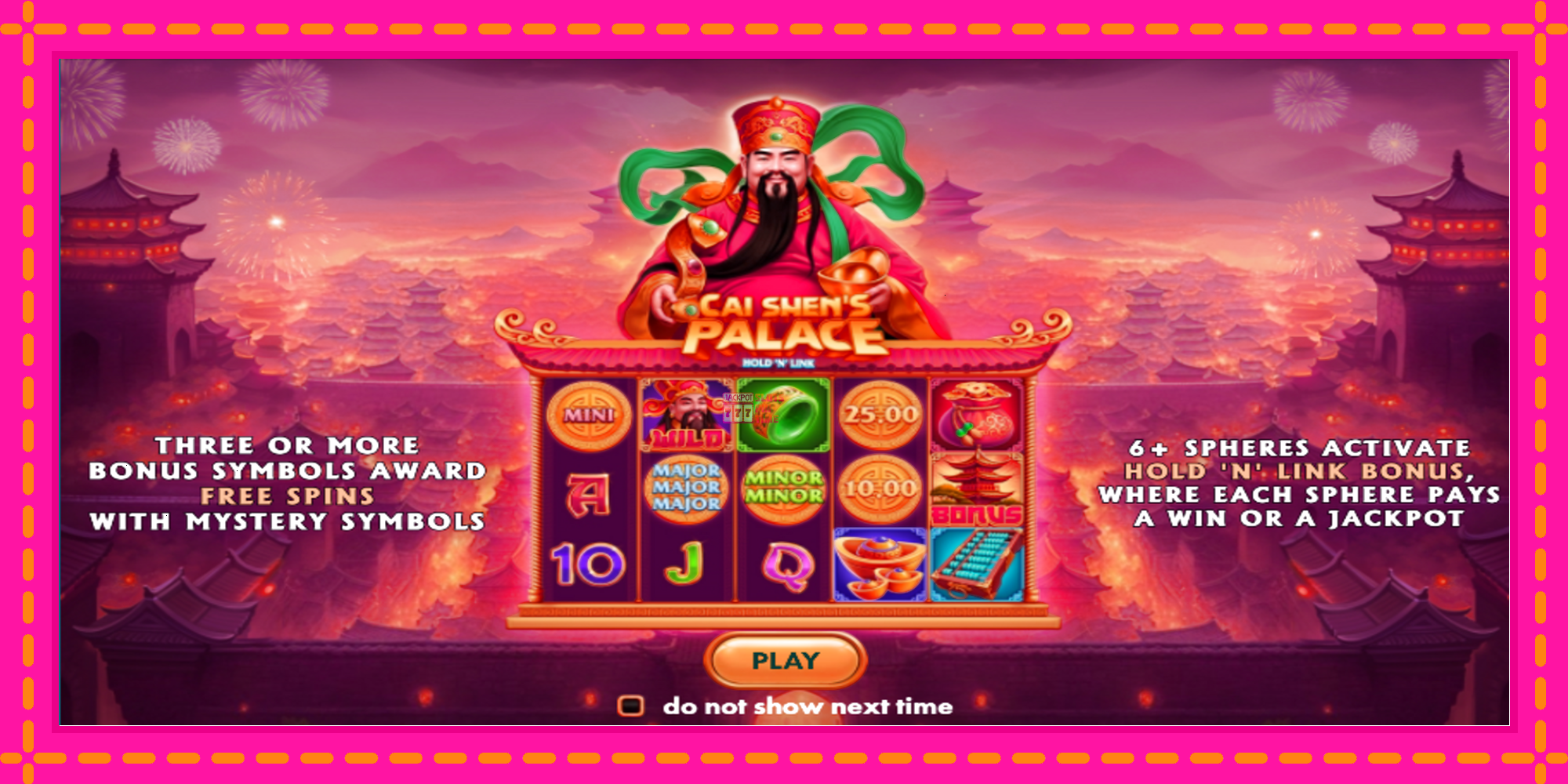 Slot machine Cai Shens Palace Hold N Link gratuitamente, immagine 6