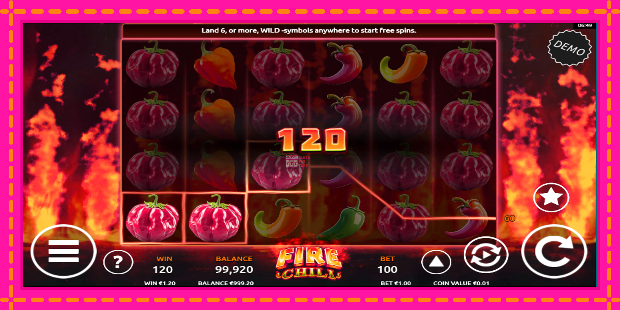 Slot machine Fire Chili gratuitamente, immagine 4