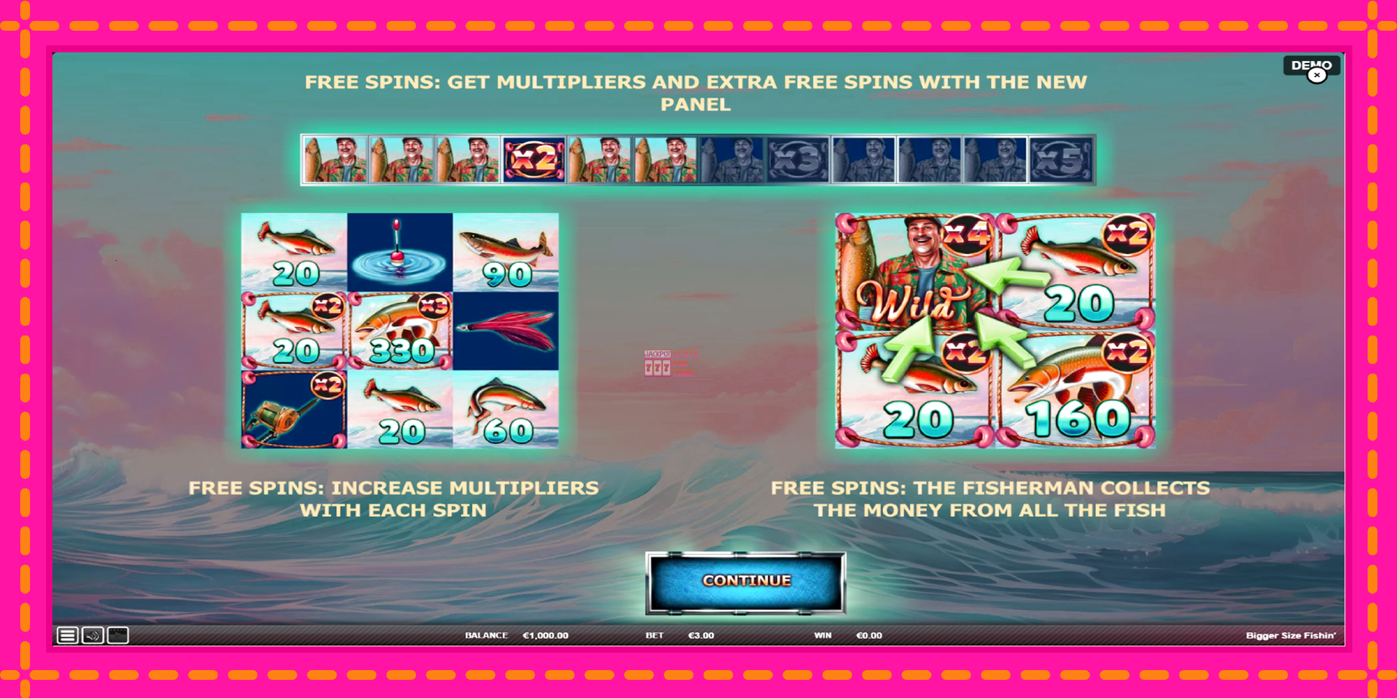 Slot machine Bigger Size Fishin gratuitamente, immagine 1