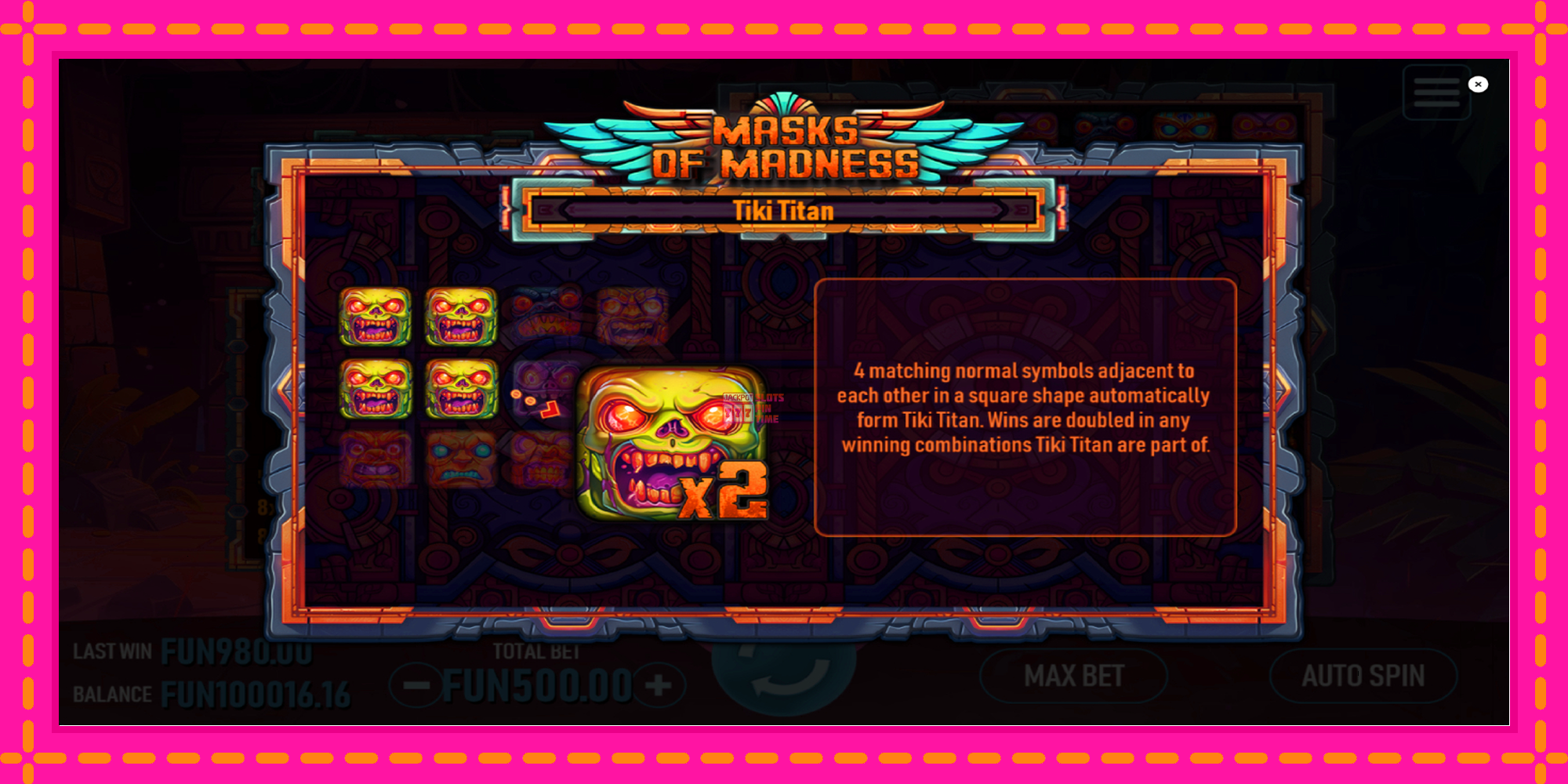 Slot machine Masks of Madness gratuitamente, immagine 6