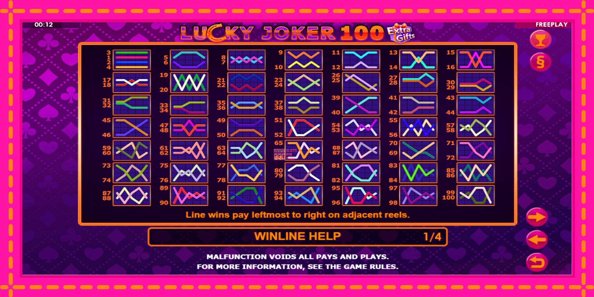 Slot machine Lucky Joker 100 Extra Gifts gratuitamente, immagine 6