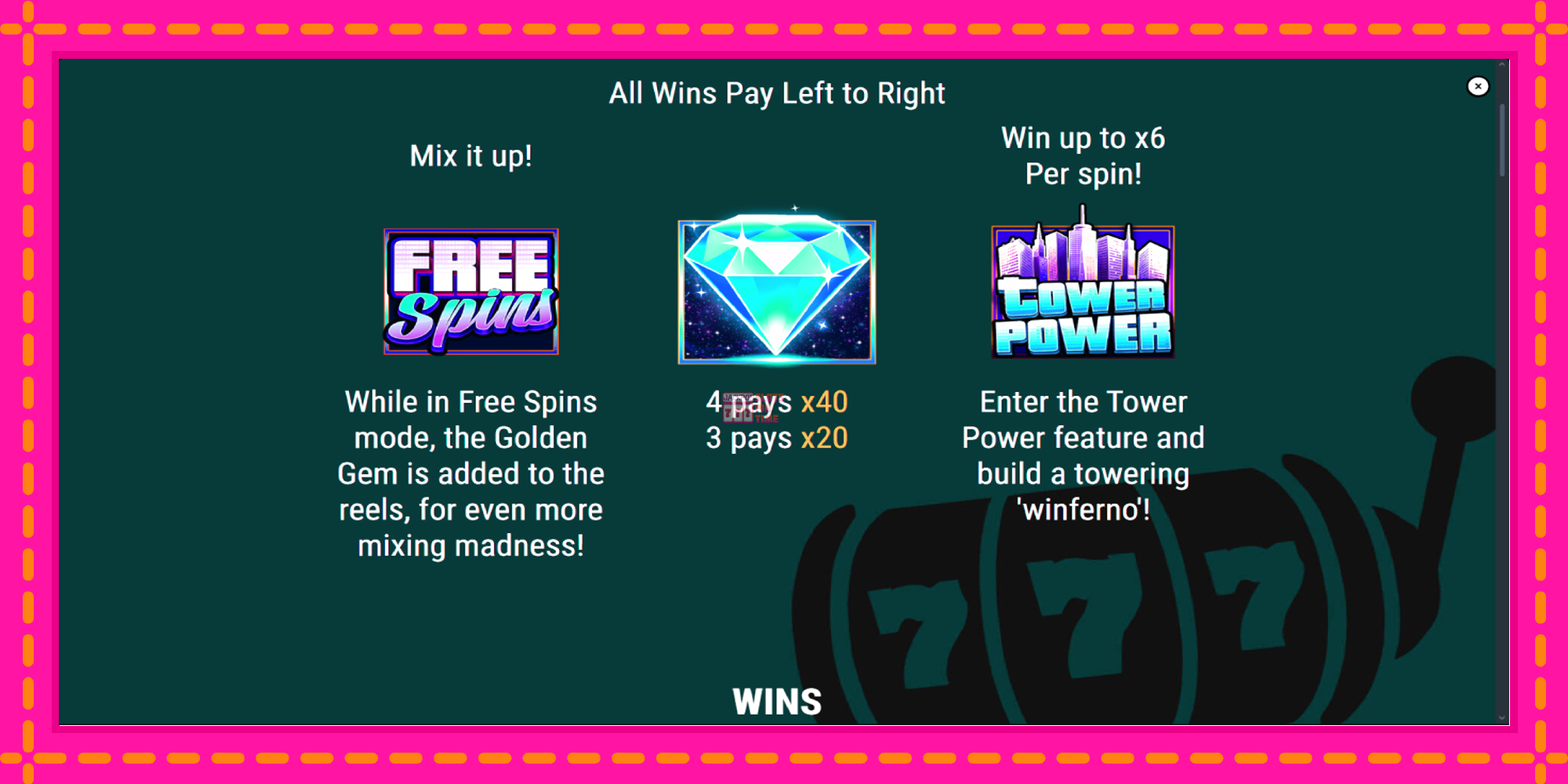 Slot machine Tower Power gratuitamente, immagine 5