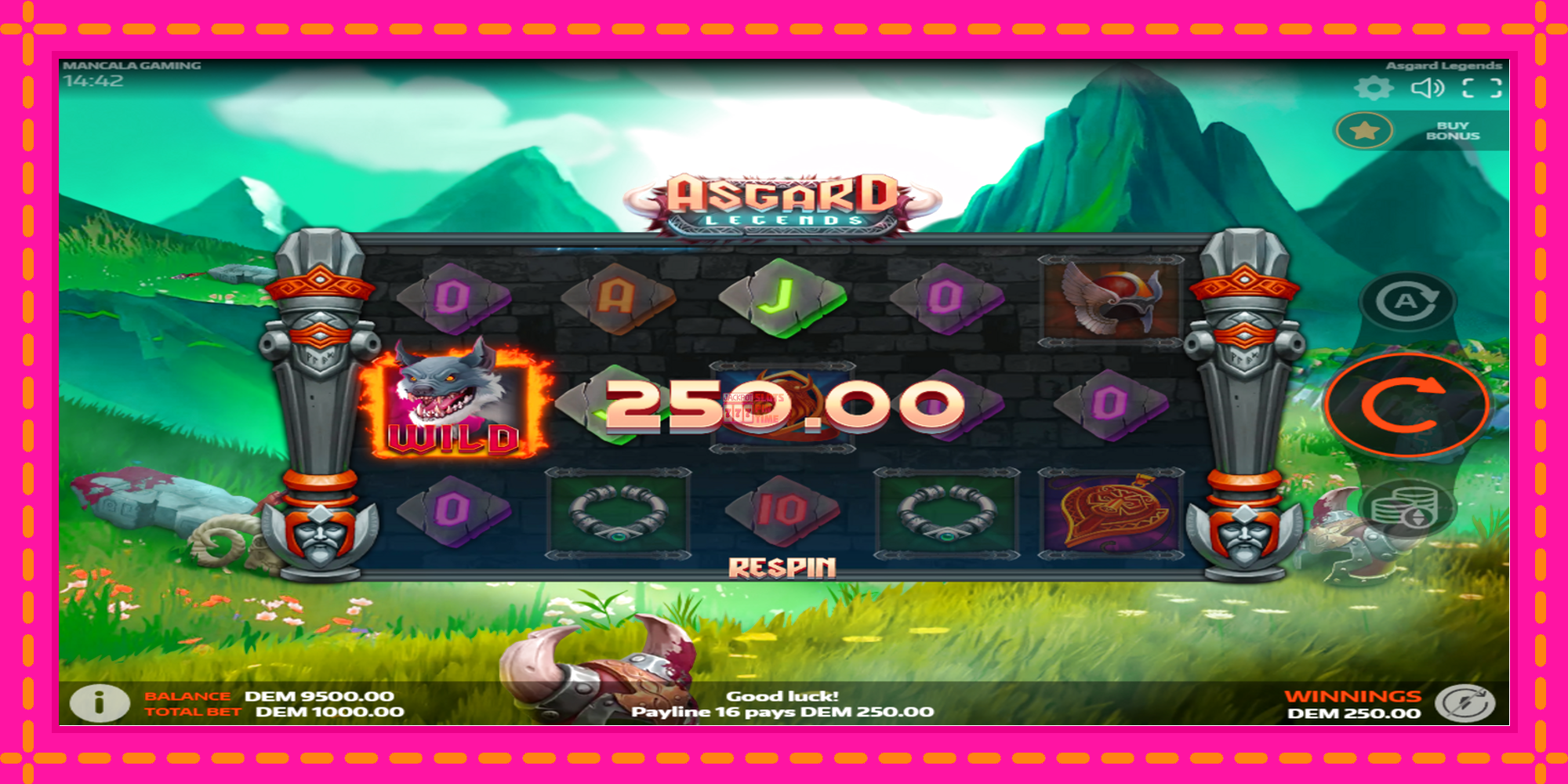 Slot machine Asgard Legends gratuitamente, immagine 5