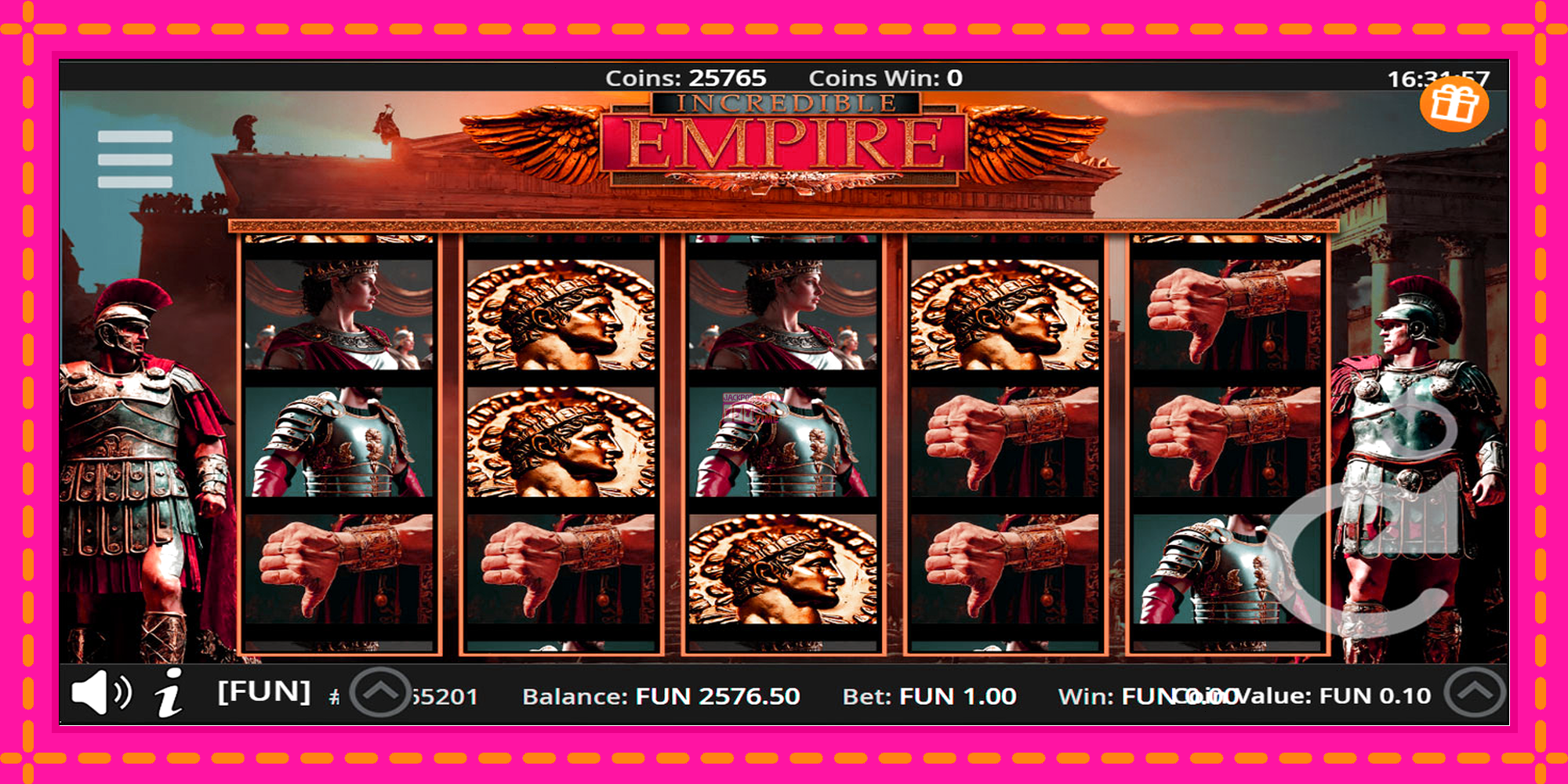 Slot machine Incredible Empire gratuitamente, immagine 1