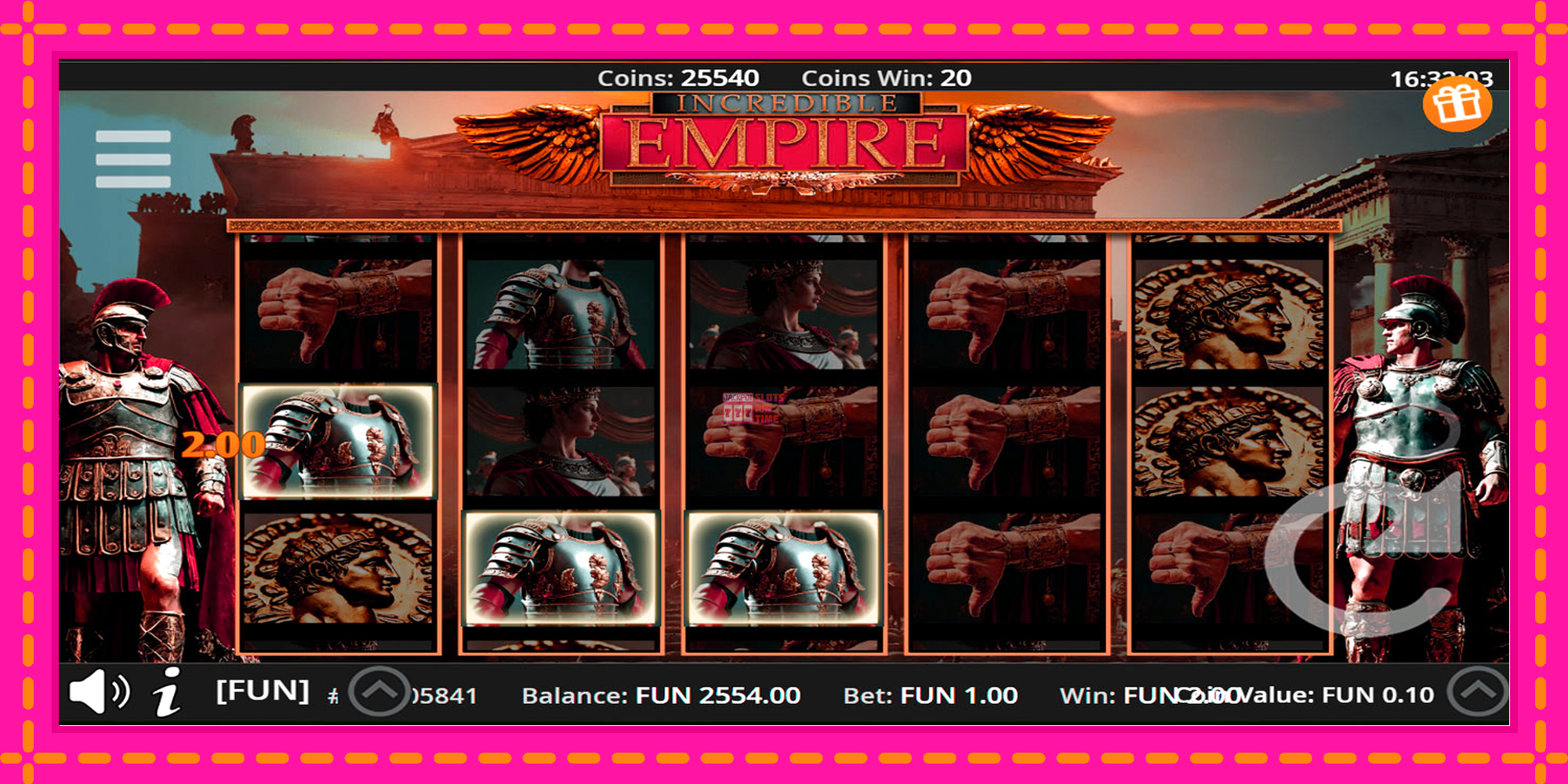 Slot machine Incredible Empire gratuitamente, immagine 4