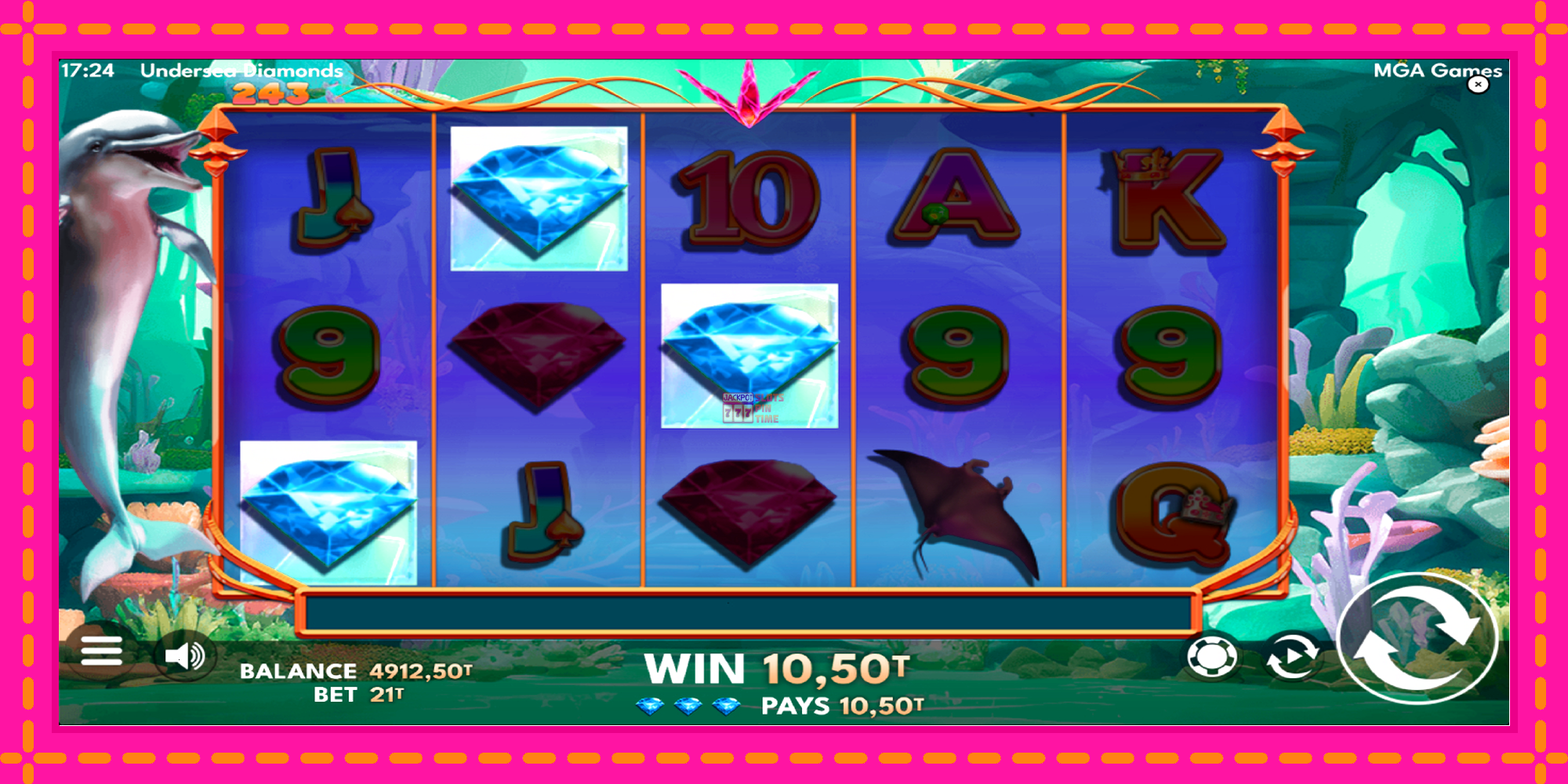 Slot machine Undersea Diamonds gratuitamente, immagine 4