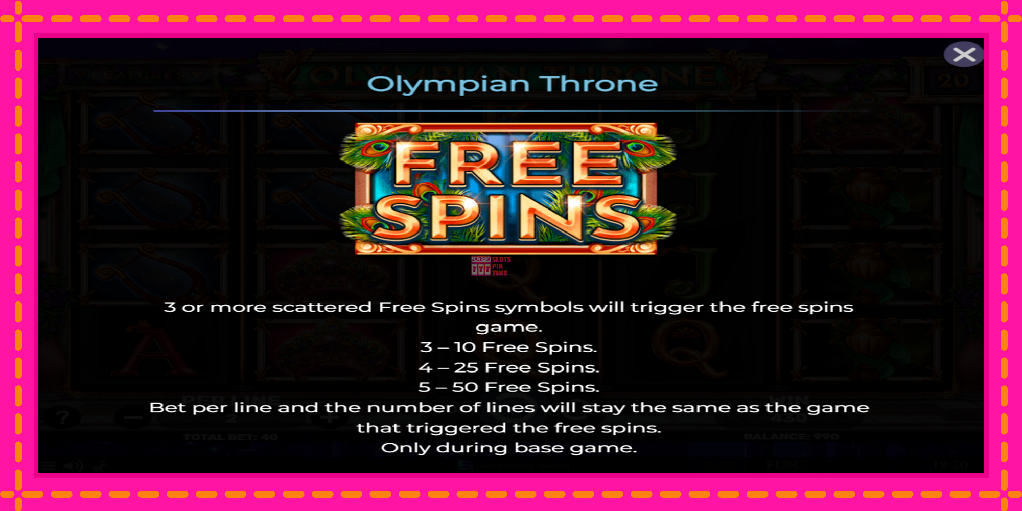 Slot machine Olympian Throne gratuitamente, immagine 5