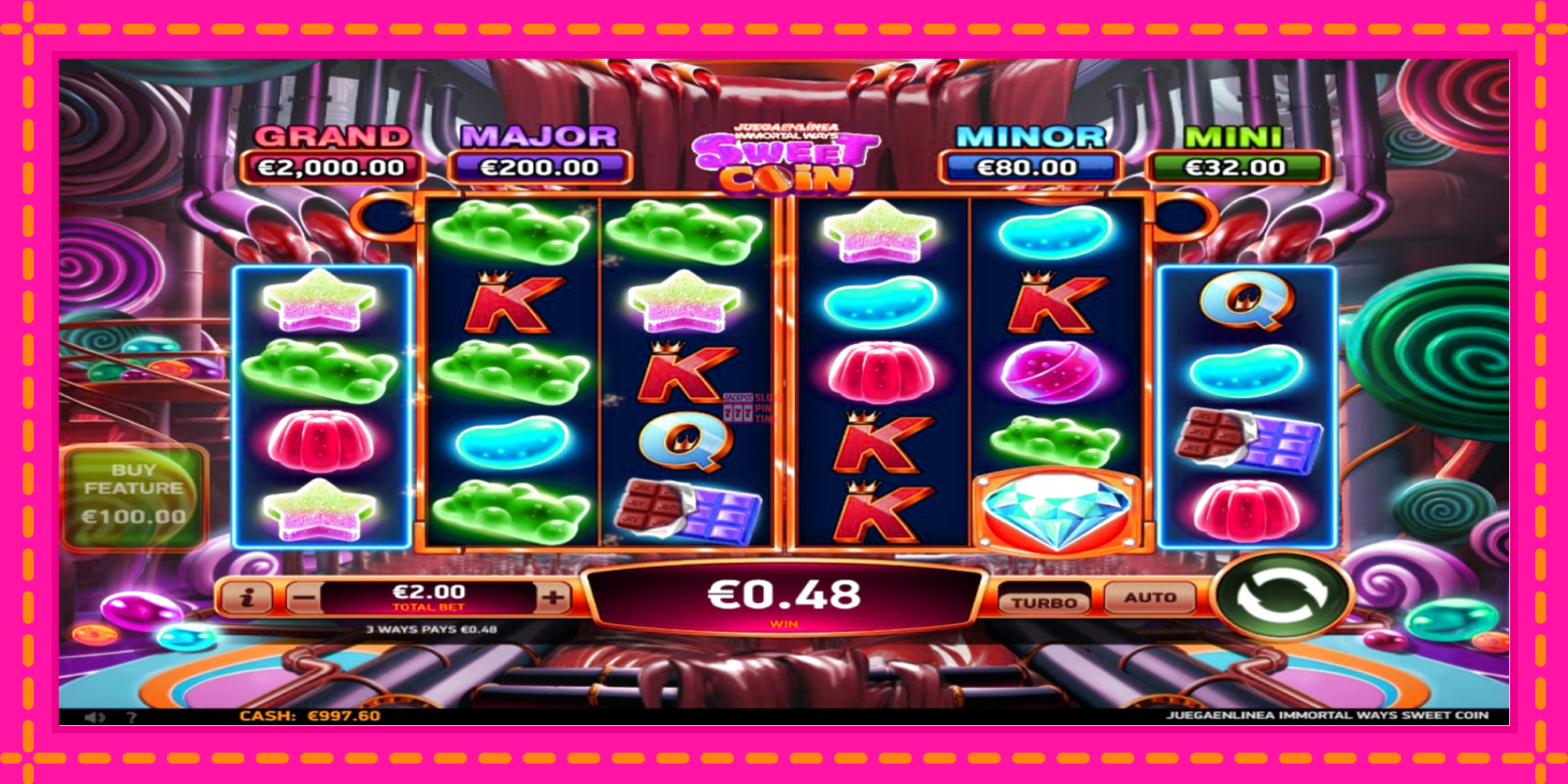 Slot machine JuegaenLinea Immortal Ways Sweet Coin gratuitamente, immagine 2