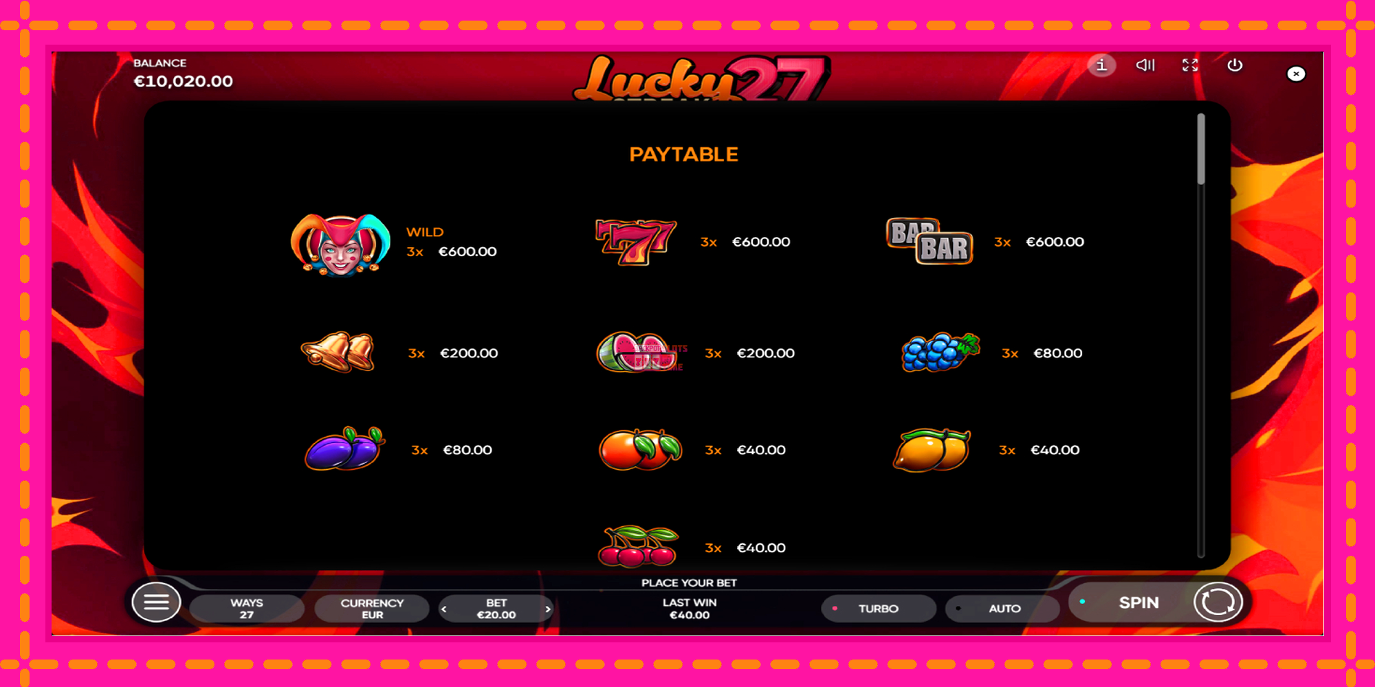 Slot machine Lucky Streak 27 gratuitamente, immagine 5