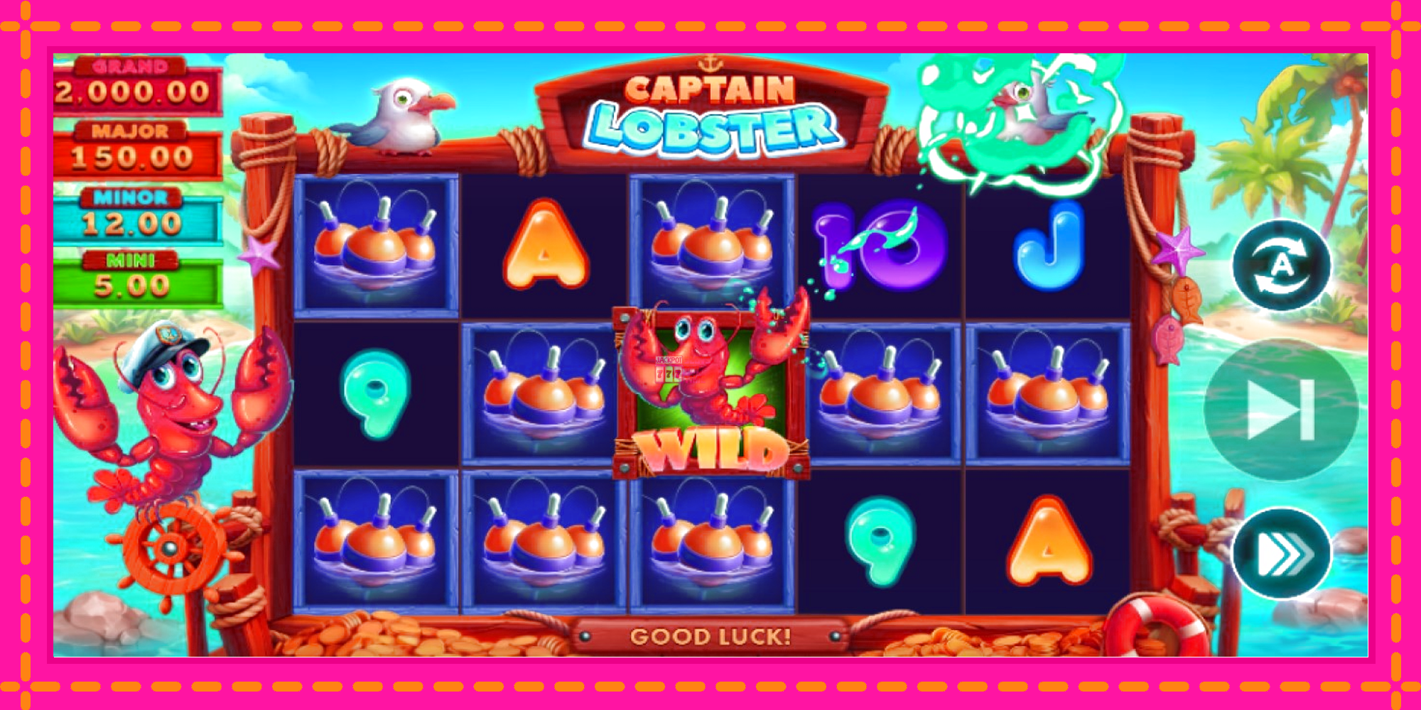 Slot machine Captain Lobster gratuitamente, immagine 3