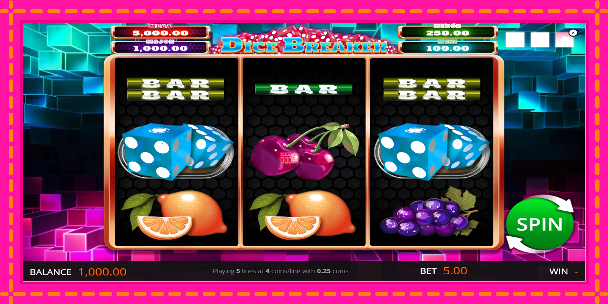 Slot machine Dice Breaker gratuitamente, immagine 1