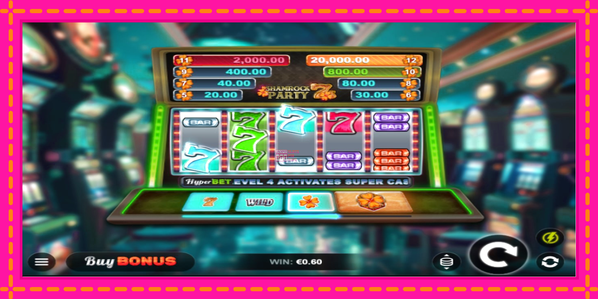 Slot machine Shamrock Party 7s gratuitamente, immagine 3