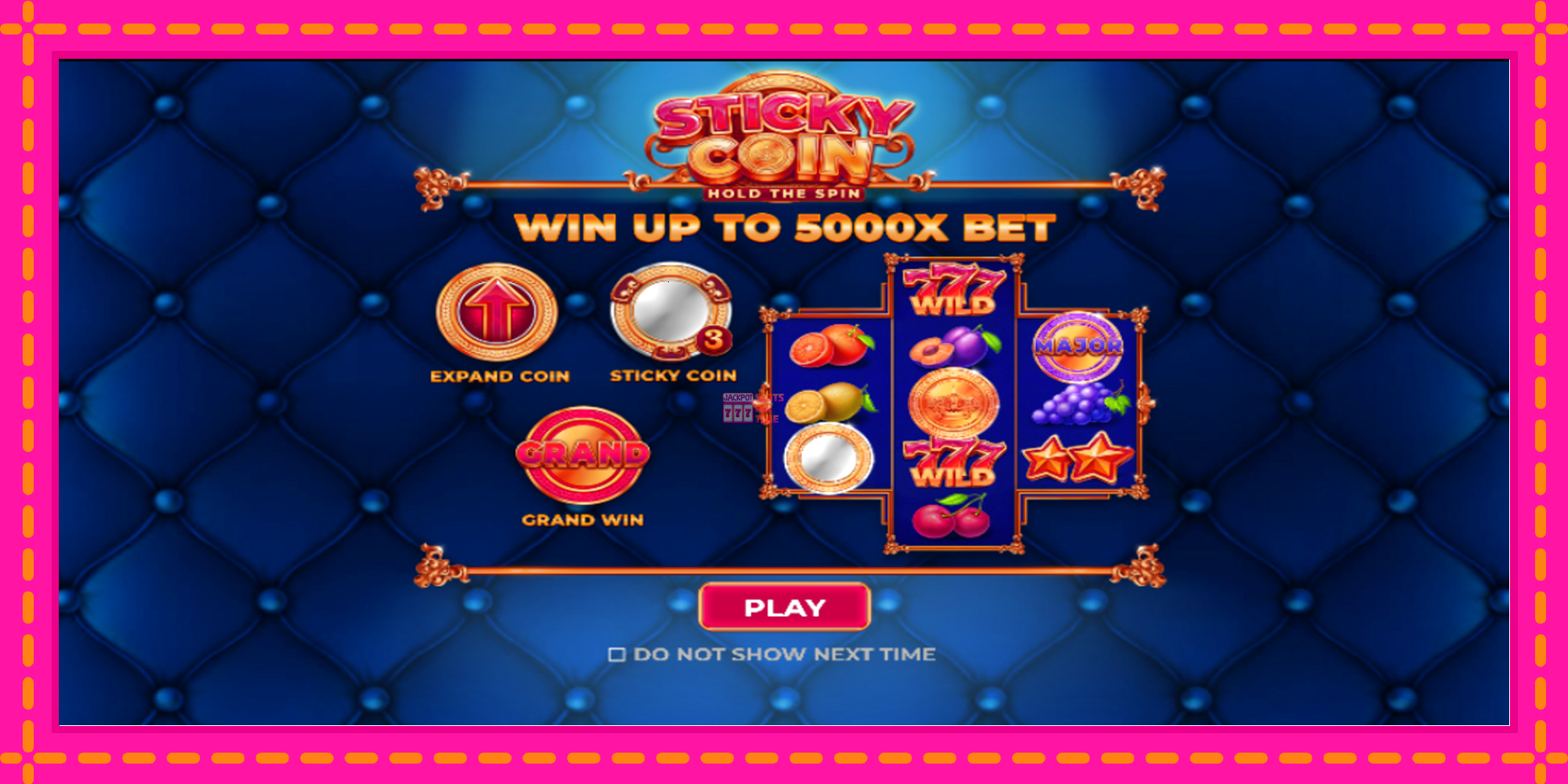 Slot machine Sticky Coin: Hold the Spin gratuitamente, immagine 1