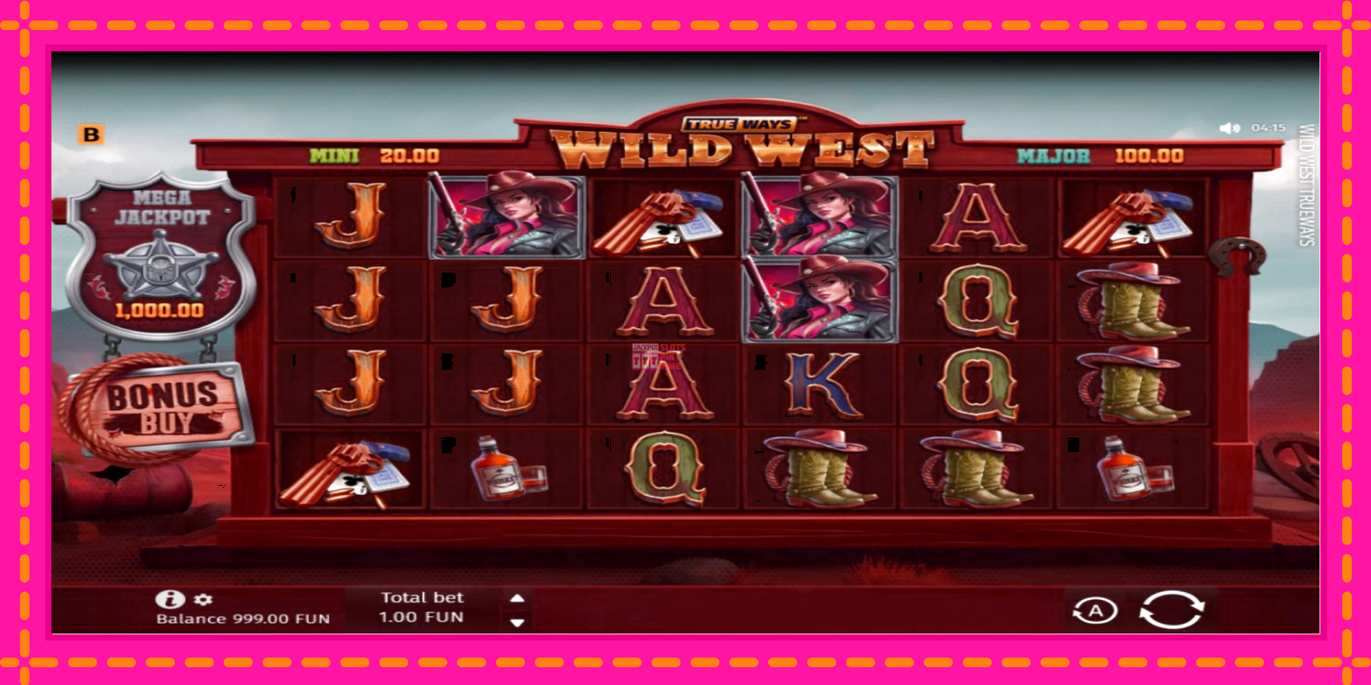 Slot machine Wild West Trueways gratuitamente, immagine 2