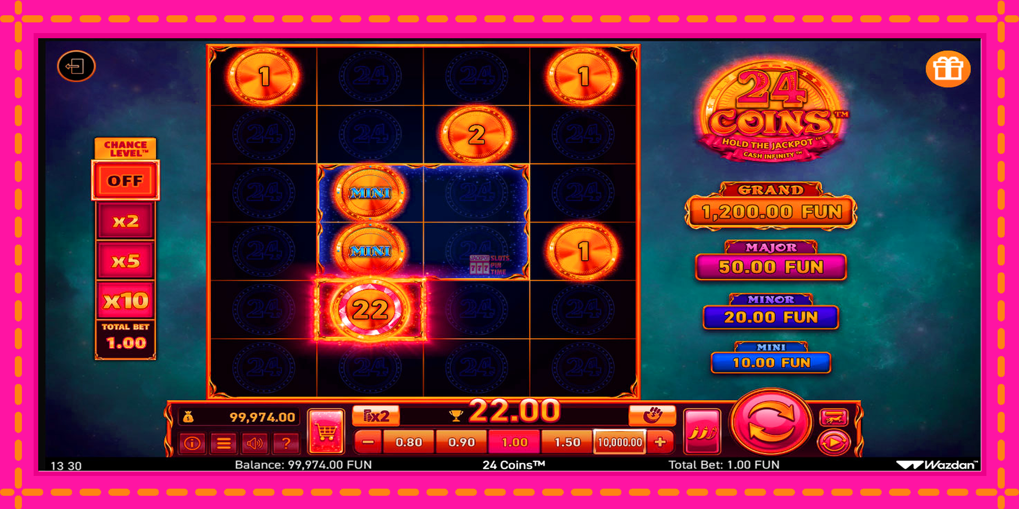 Slot machine 24 Coins gratuitamente, immagine 2